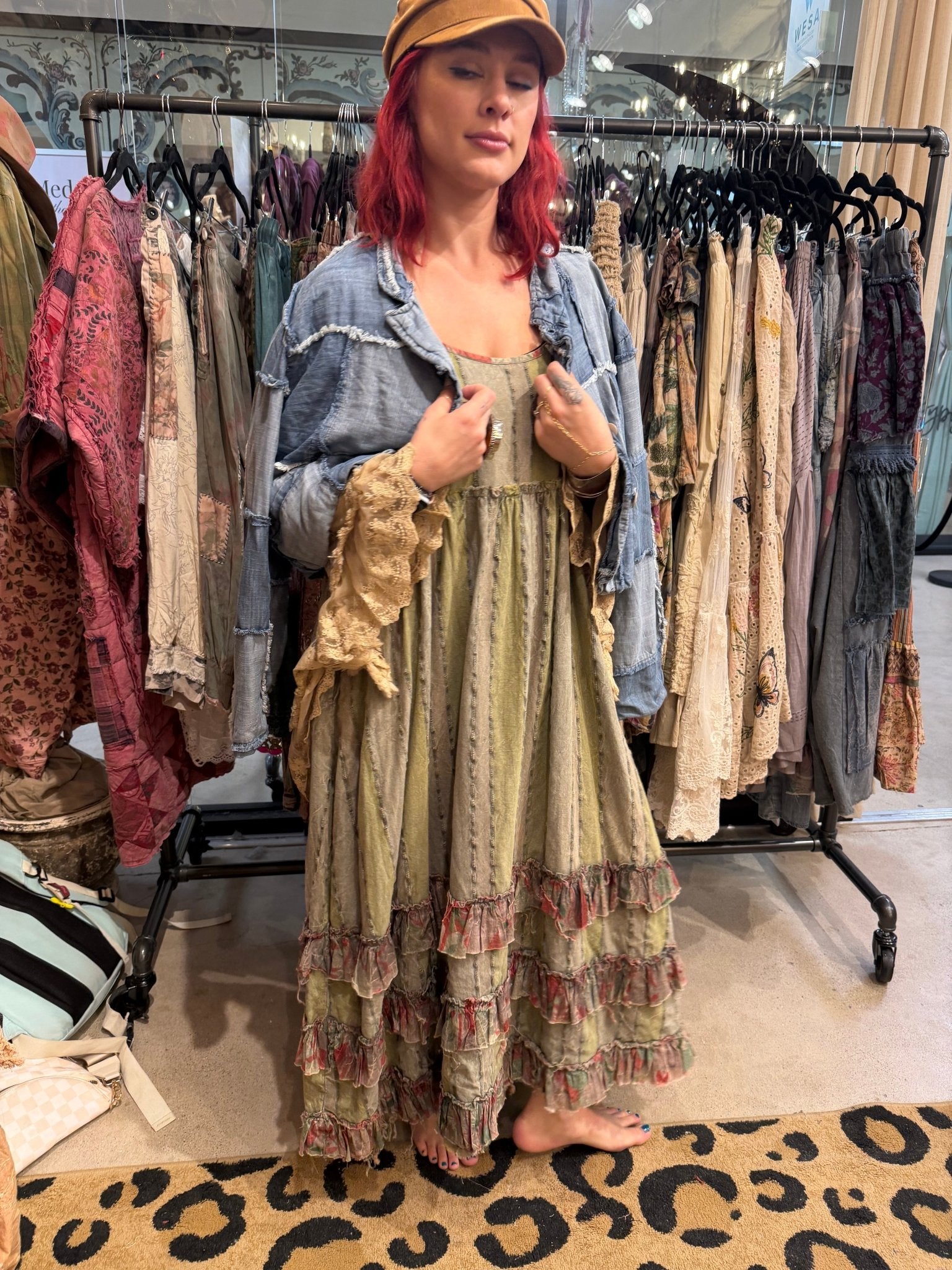 Patchwork Skies Cropped Jacket - ivyandlavyboutique Jaded Gypsy
