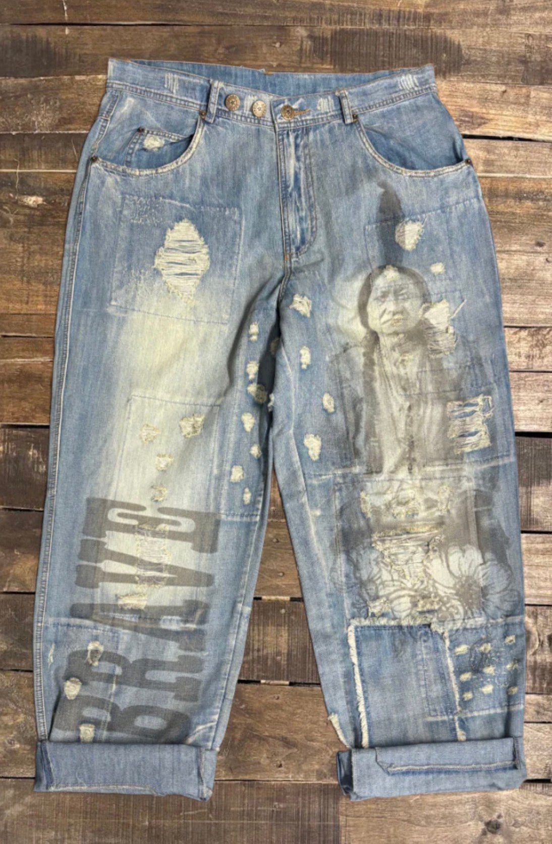 Peace & Love Jeans in Brave Heart - ivyandlavyboutique Jaded Gypsy