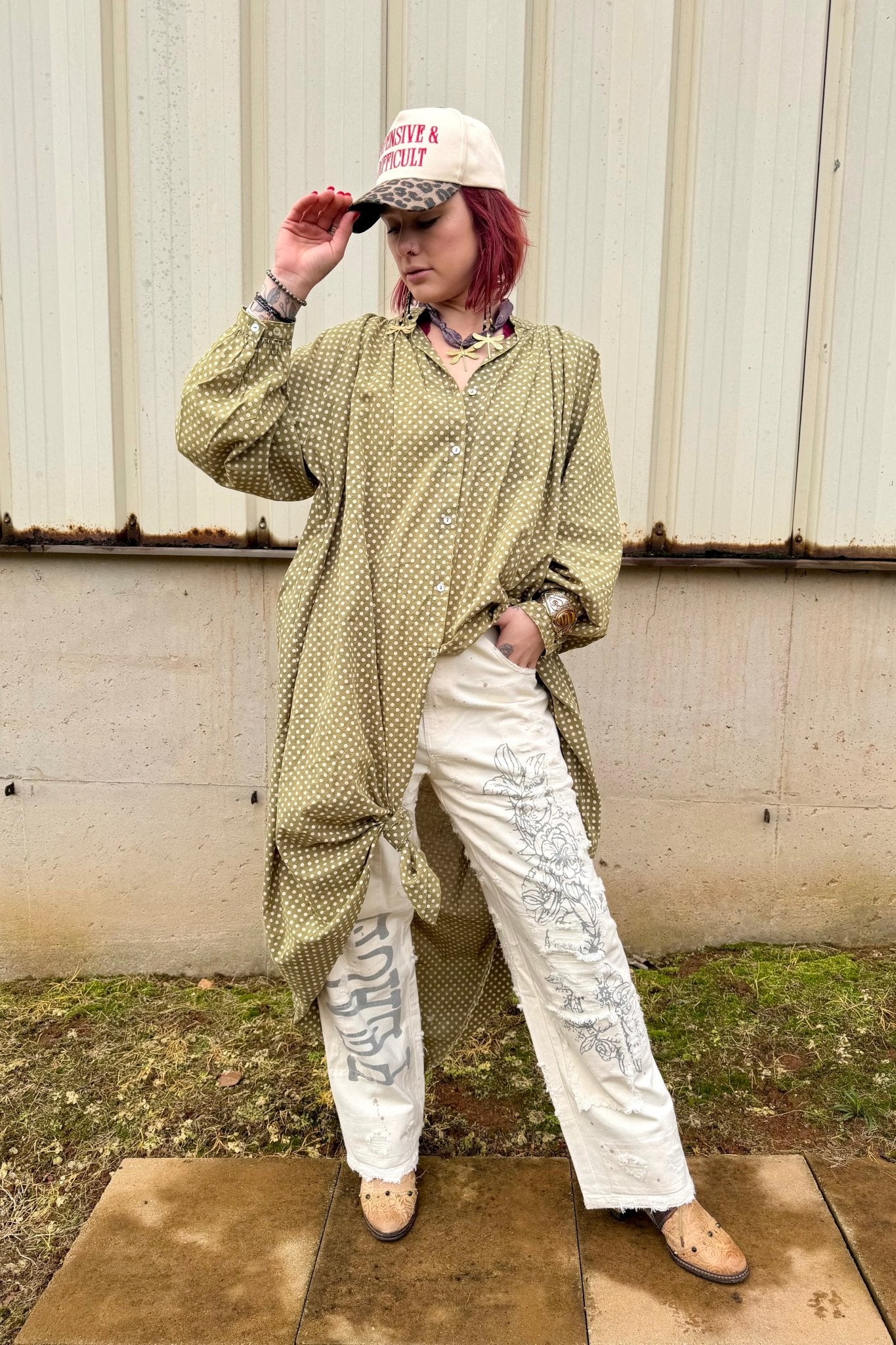 Peace & Love Jeans in Parchment - ivyandlavyboutique Jaded Gypsy