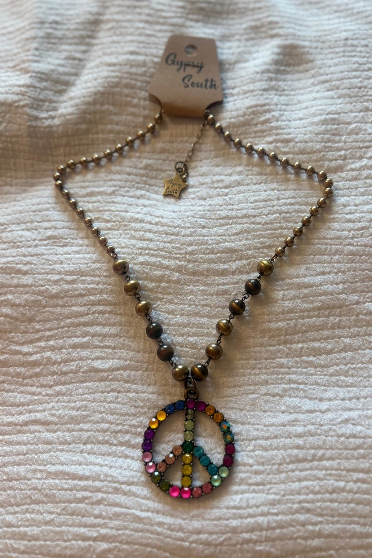 Peace Out Necklace Gypsy South Jewelry 2 - Boho Wanderlust Boutique Boho Wanderlust Boutique