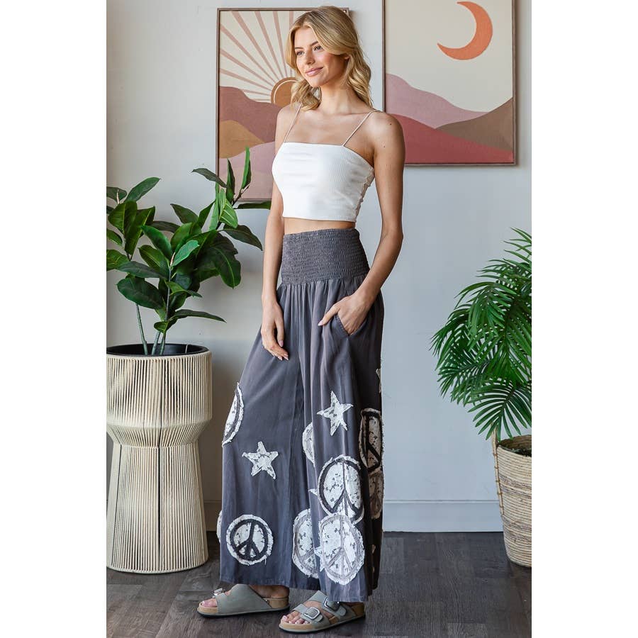 Peace & Star Patchwork Pant - ivyandlavyboutique Oli&Hali