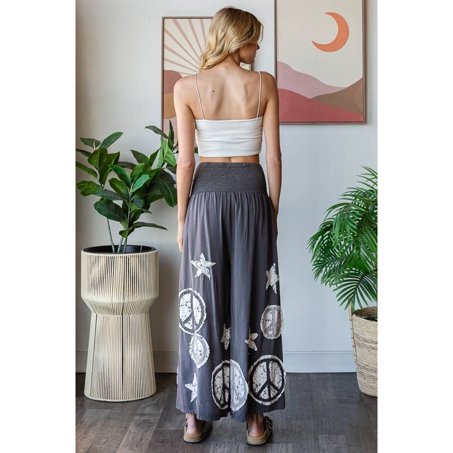Peace & Star Patchwork Pant - ivyandlavyboutique Oli&Hali