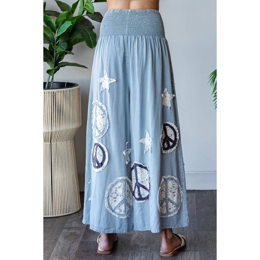 Peace & Star Patchwork Pant - ivyandlavyboutique Oli&Hali