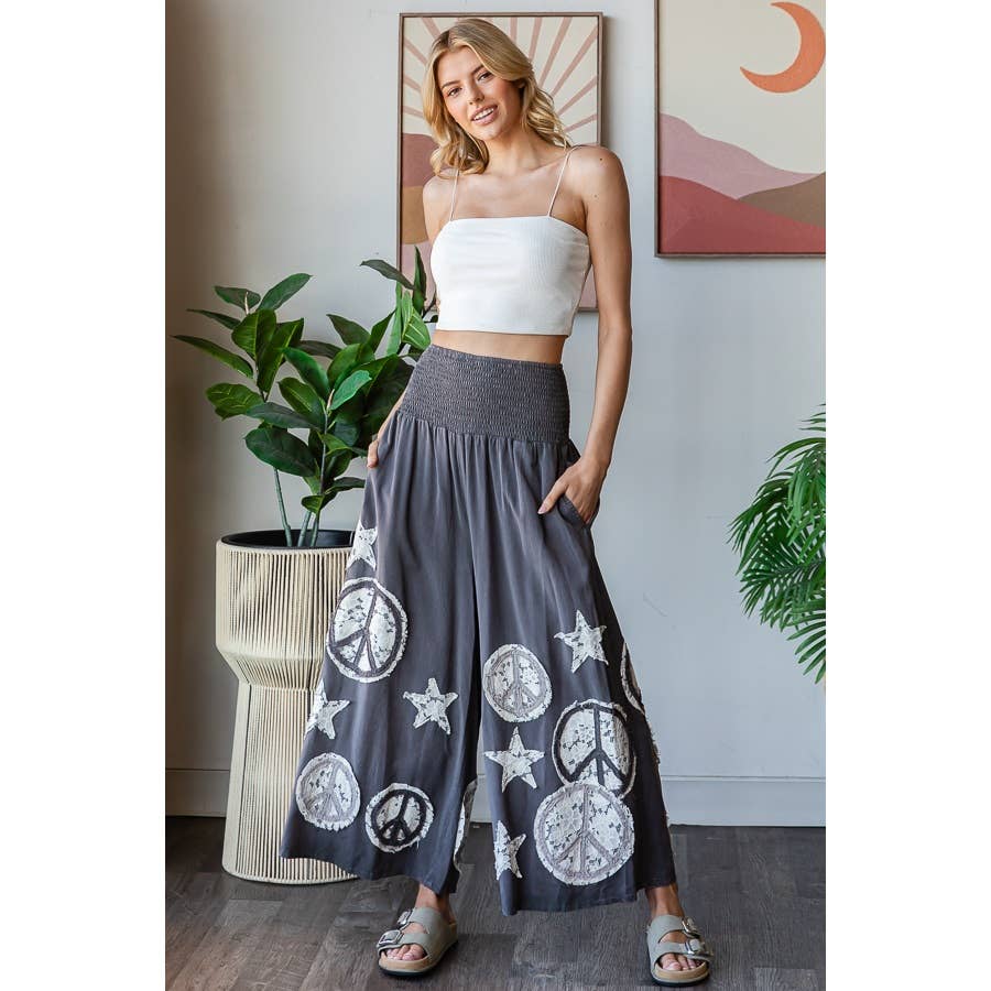 Peace & Star Patchwork Pant - ivyandlavyboutique Oli&Hali