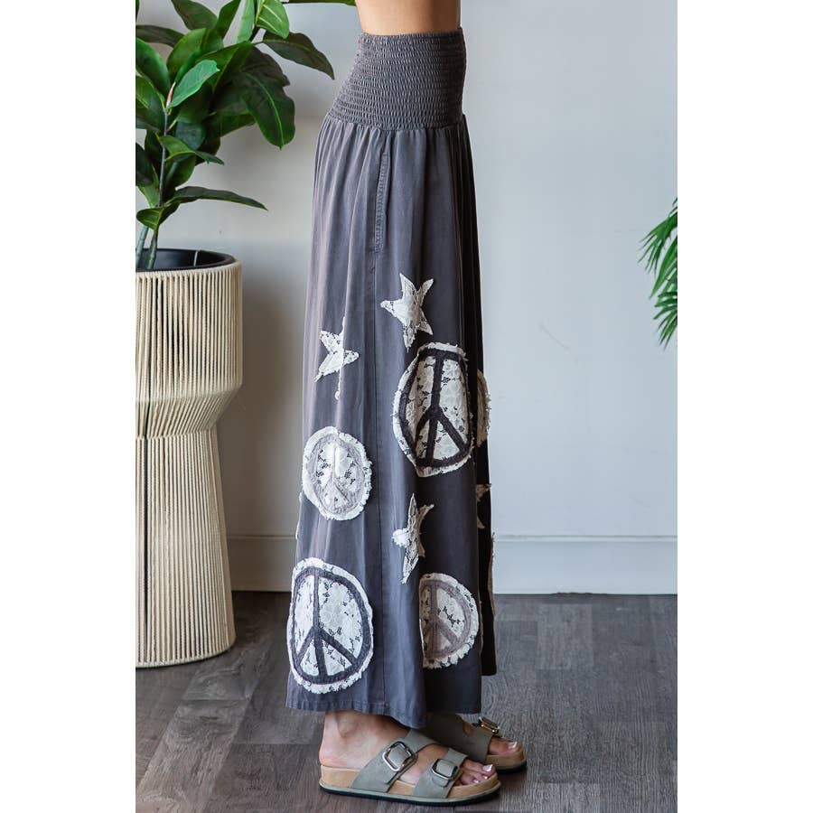 Peace & Star Patchwork Pant - ivyandlavyboutique Oli&Hali