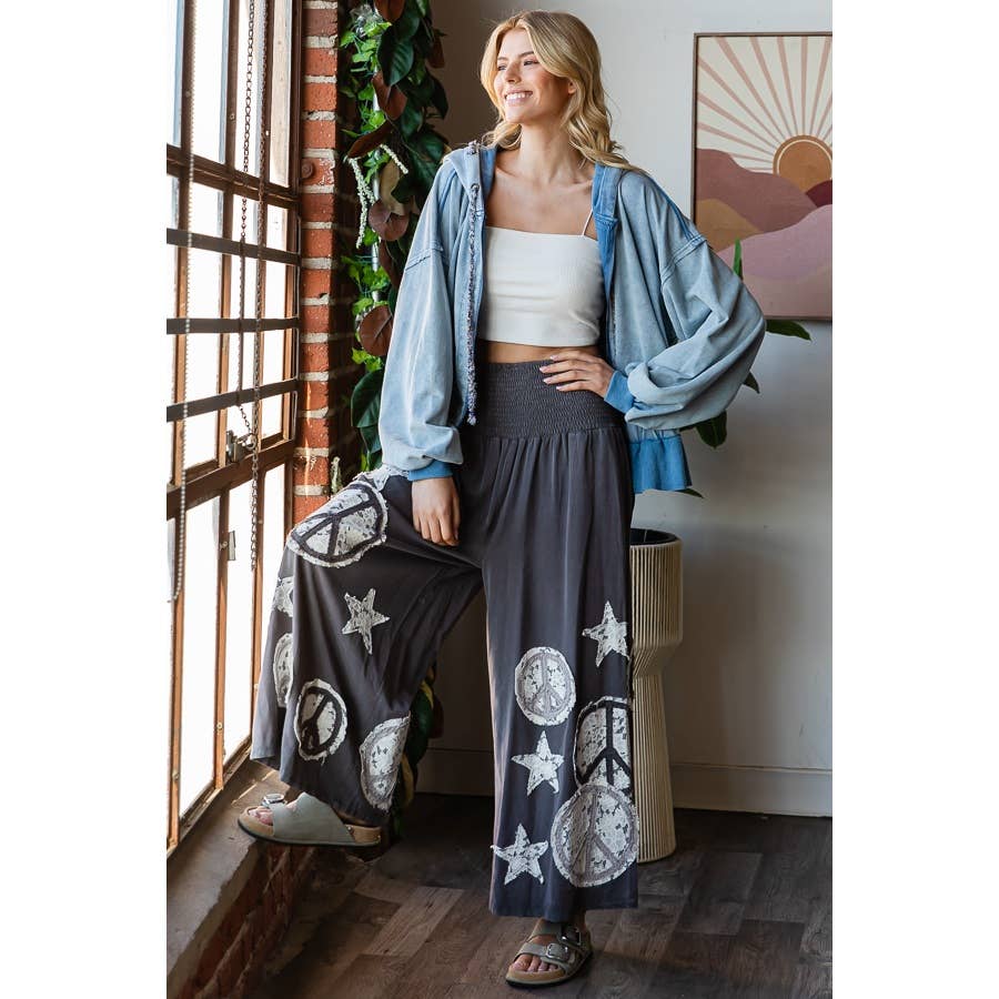 Peace & Star Patchwork Pant - ivyandlavyboutique Oli&Hali