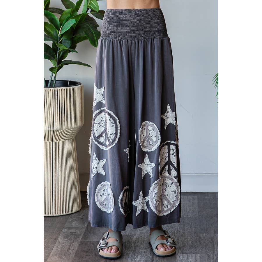Peace & Star Patchwork Pant - ivyandlavyboutique Oli&Hali
