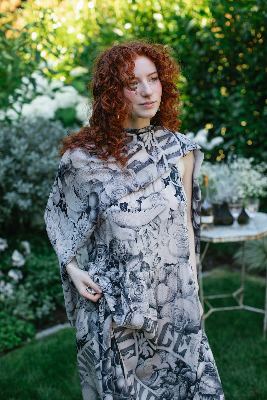 Peace Wine & Sunshine Printed Scarf - ivyandlavyboutique Market of Stars