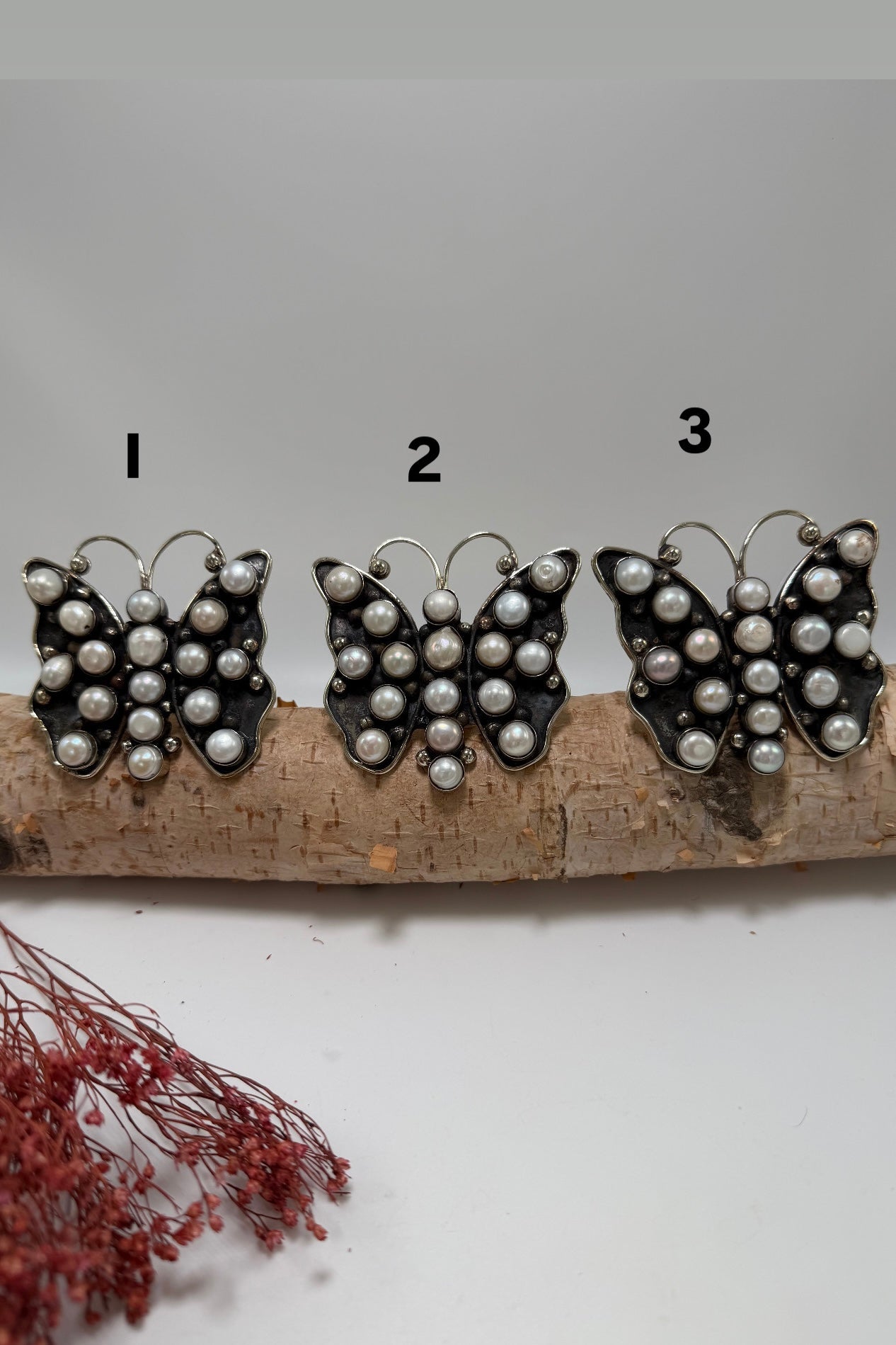 Pearled Butterfly Ring - Fresh Water Pearls - ivyandlavyboutique ivyandlavyboutique