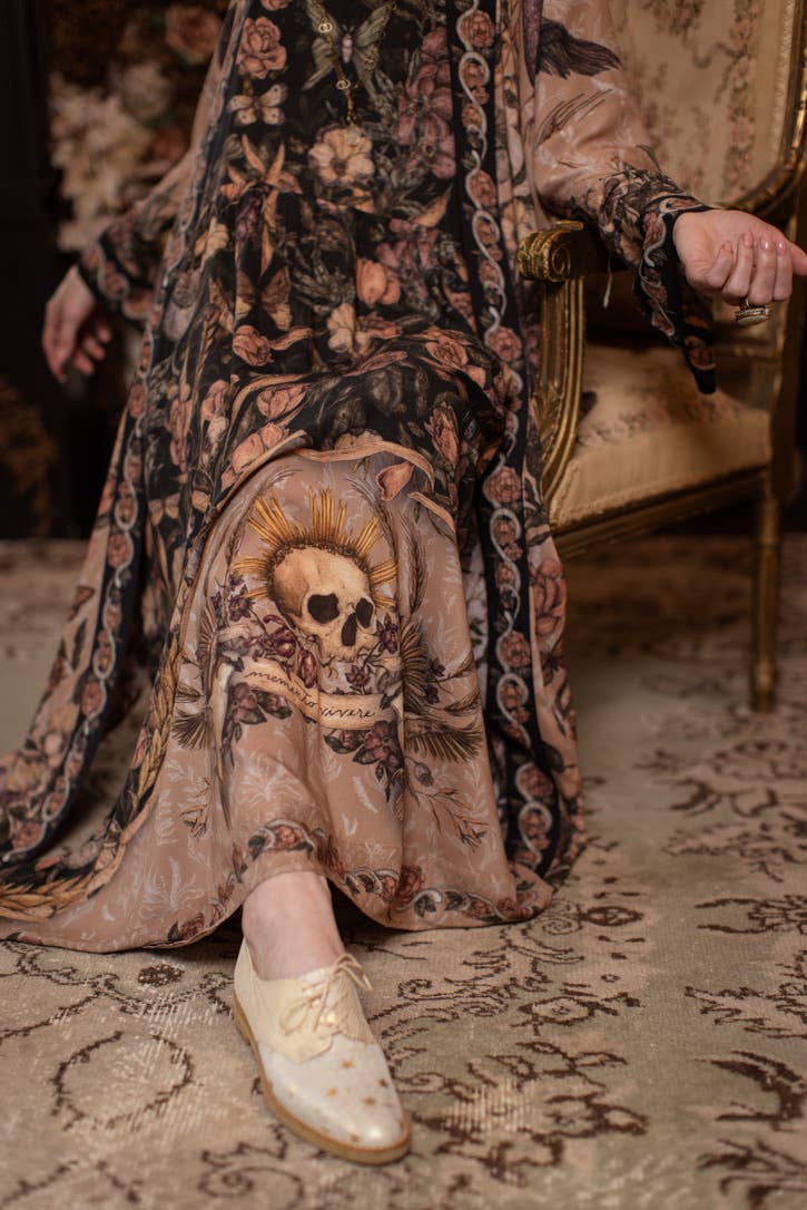 Peorder Ships In November Momento Bohéme Long Maxi Slip Dress w/ Starling & Skull - Boho Wanderlust Boutique Market of Stars (USA)