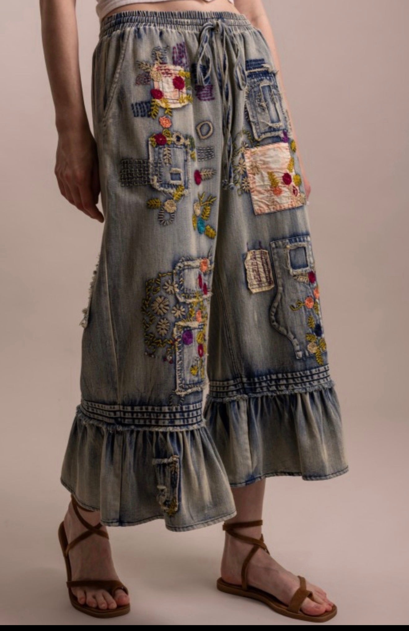 Pep In My Step Jean - ivyandlavyboutique Blue Velvet