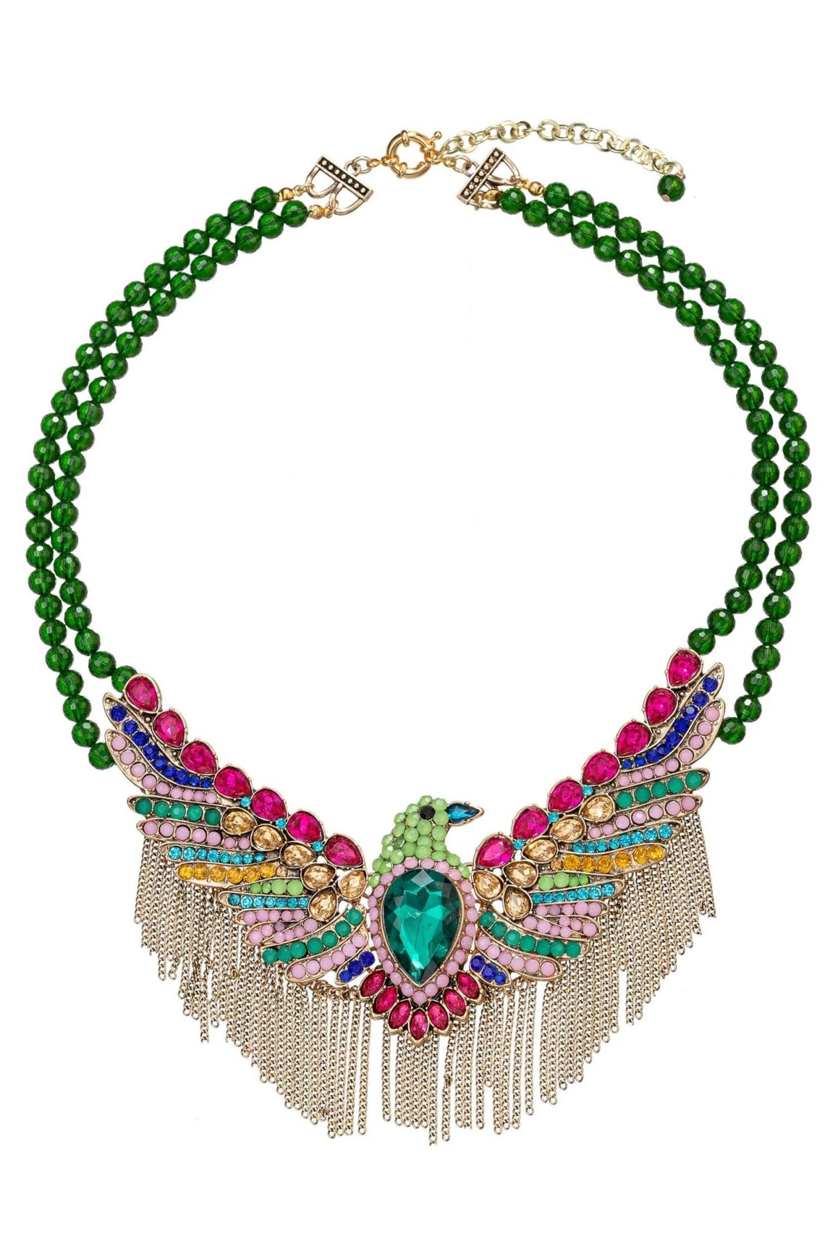 Phoenix Brooch Statement Necklace - ivyandlavyboutique Eye Candy Los Angeles