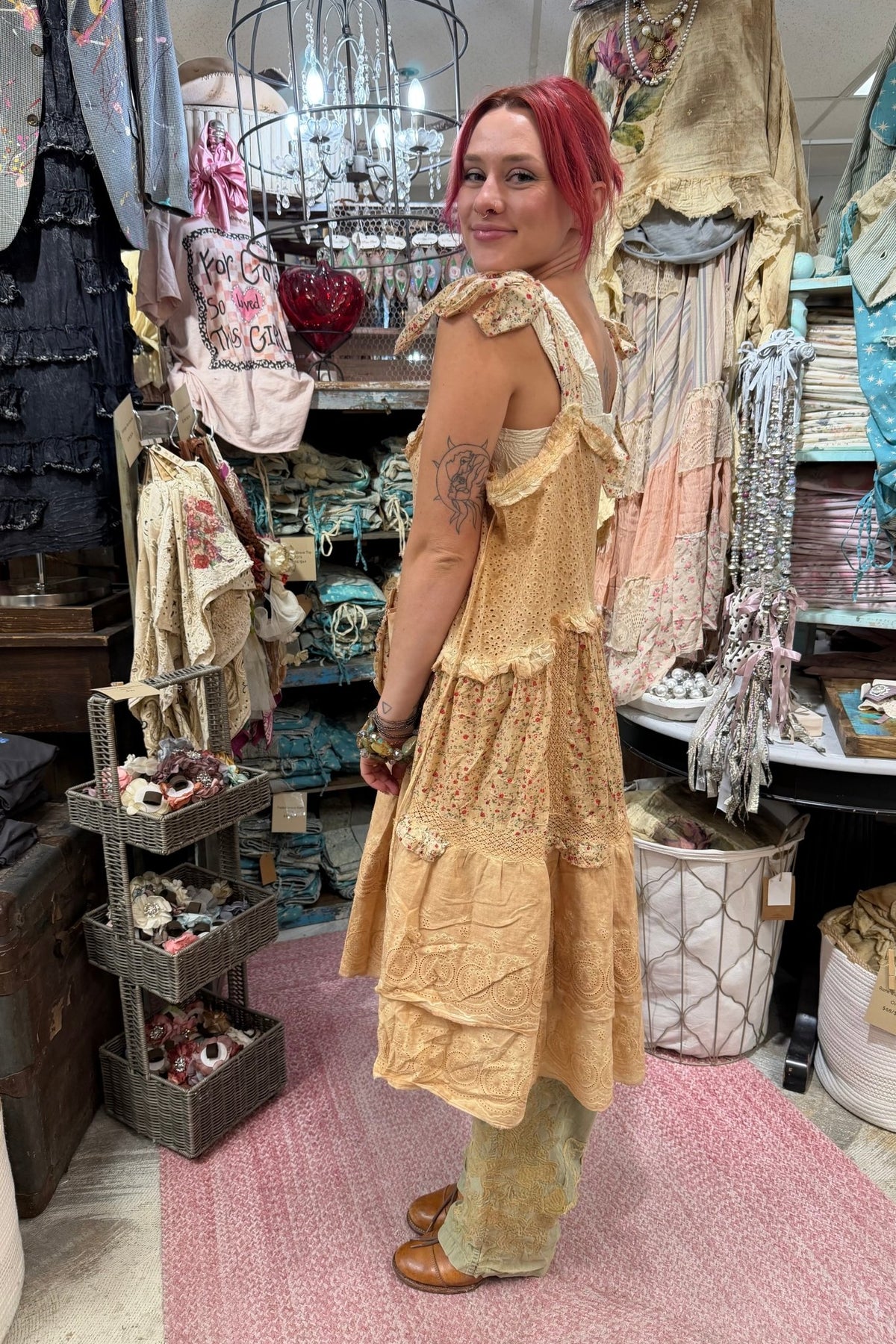 Pick Me Flowers Dress - Boho Wanderlust Boutique A Rare Bird Shop