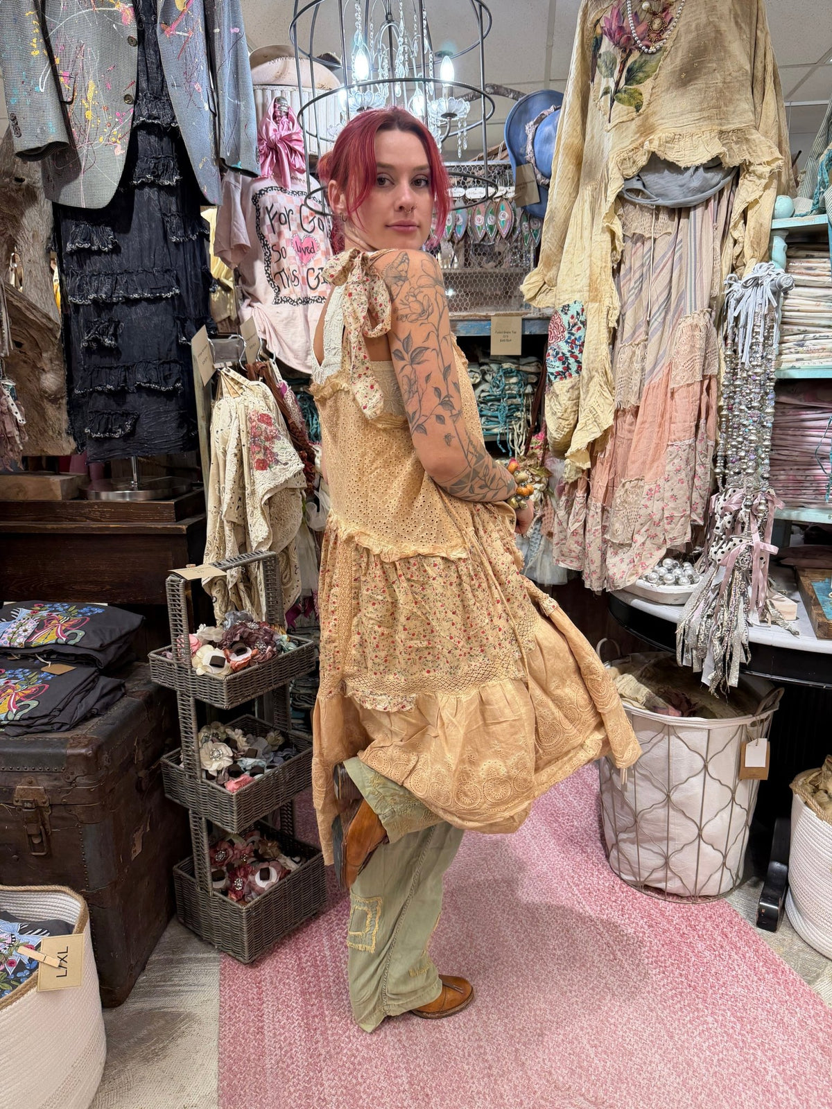 Pick Me Flowers Dress - Boho Wanderlust Boutique A Rare Bird Shop