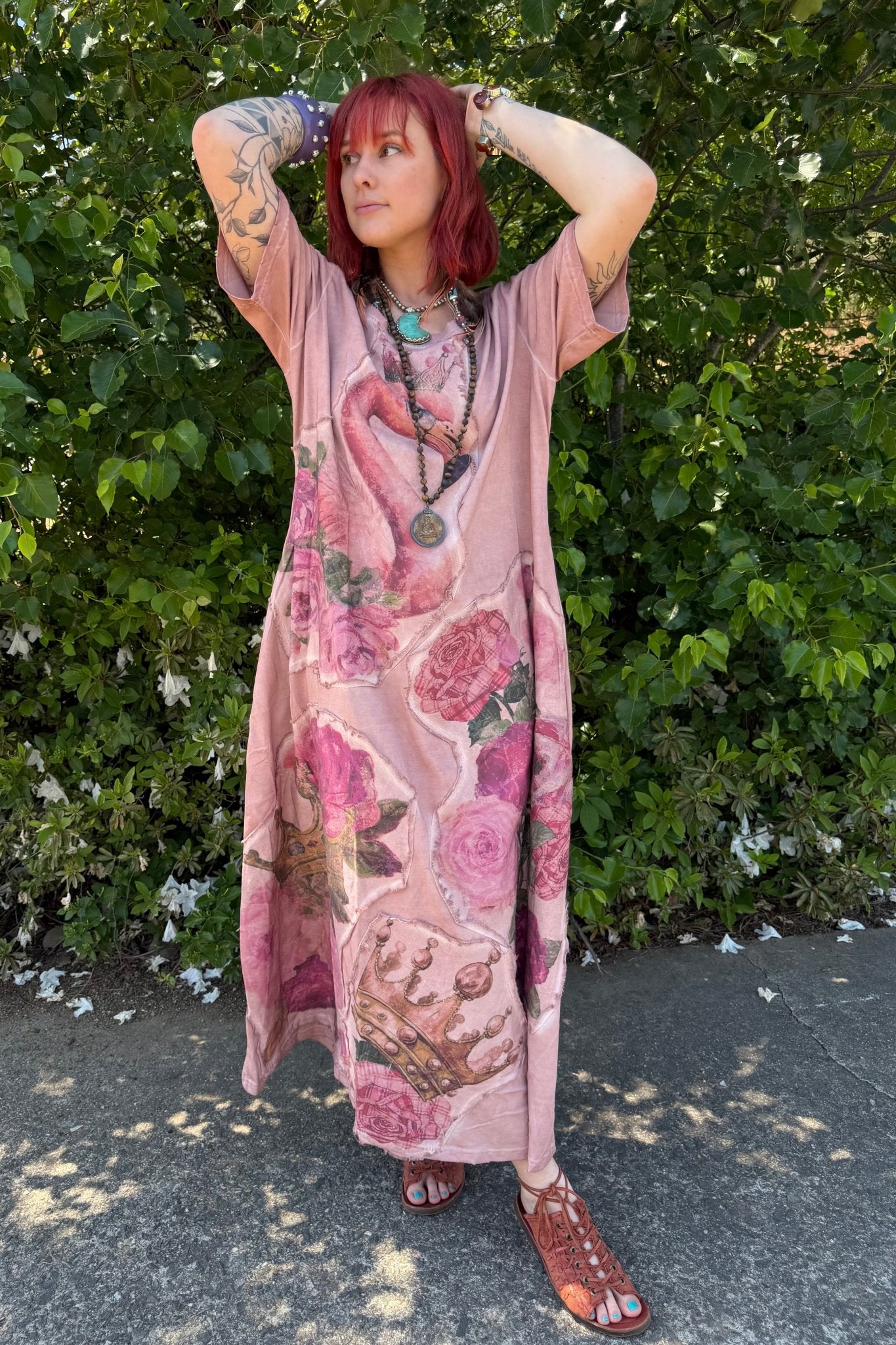 Pink Flamingo T-shirt Dress - ivyandlavyboutique A Rare Bird Shop