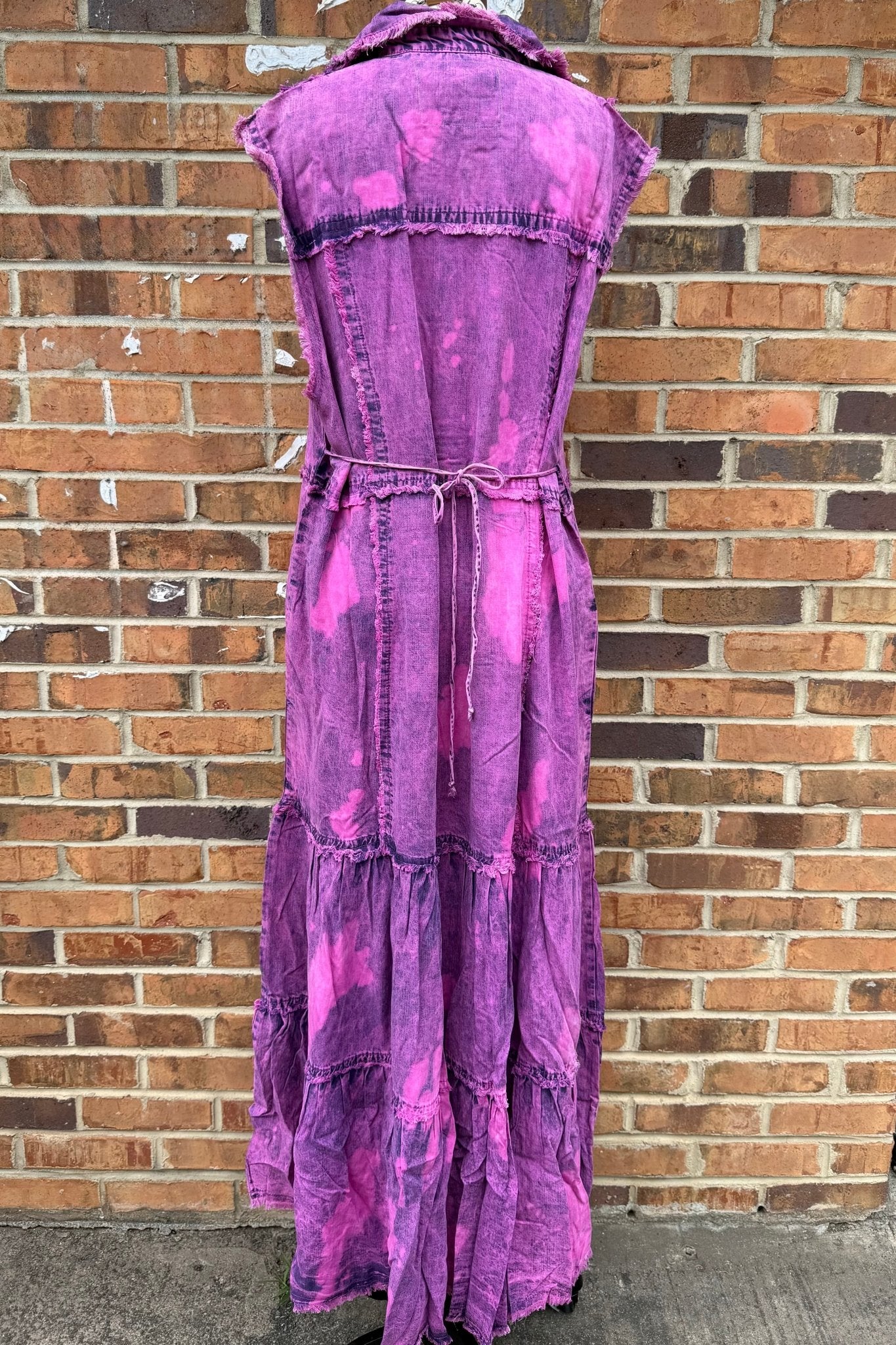 Pinky Pie Button Down Vest Dress - ivyandlavyboutique A Rare Bird Shop