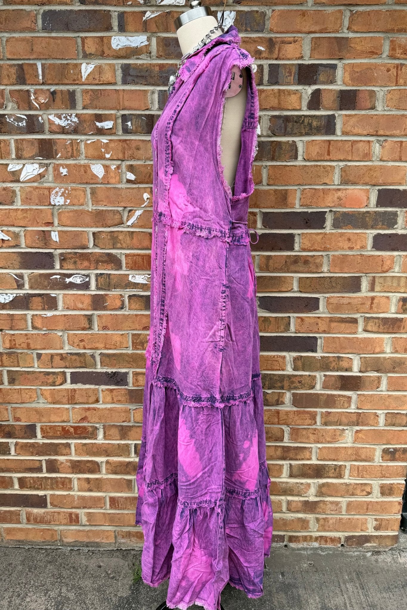 Pinky Pie Button Down Vest Dress - ivyandlavyboutique A Rare Bird Shop