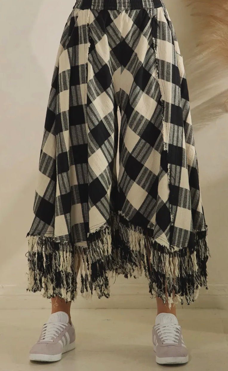 Plaid Culottes - ivyandlavyboutique Oli & Hali