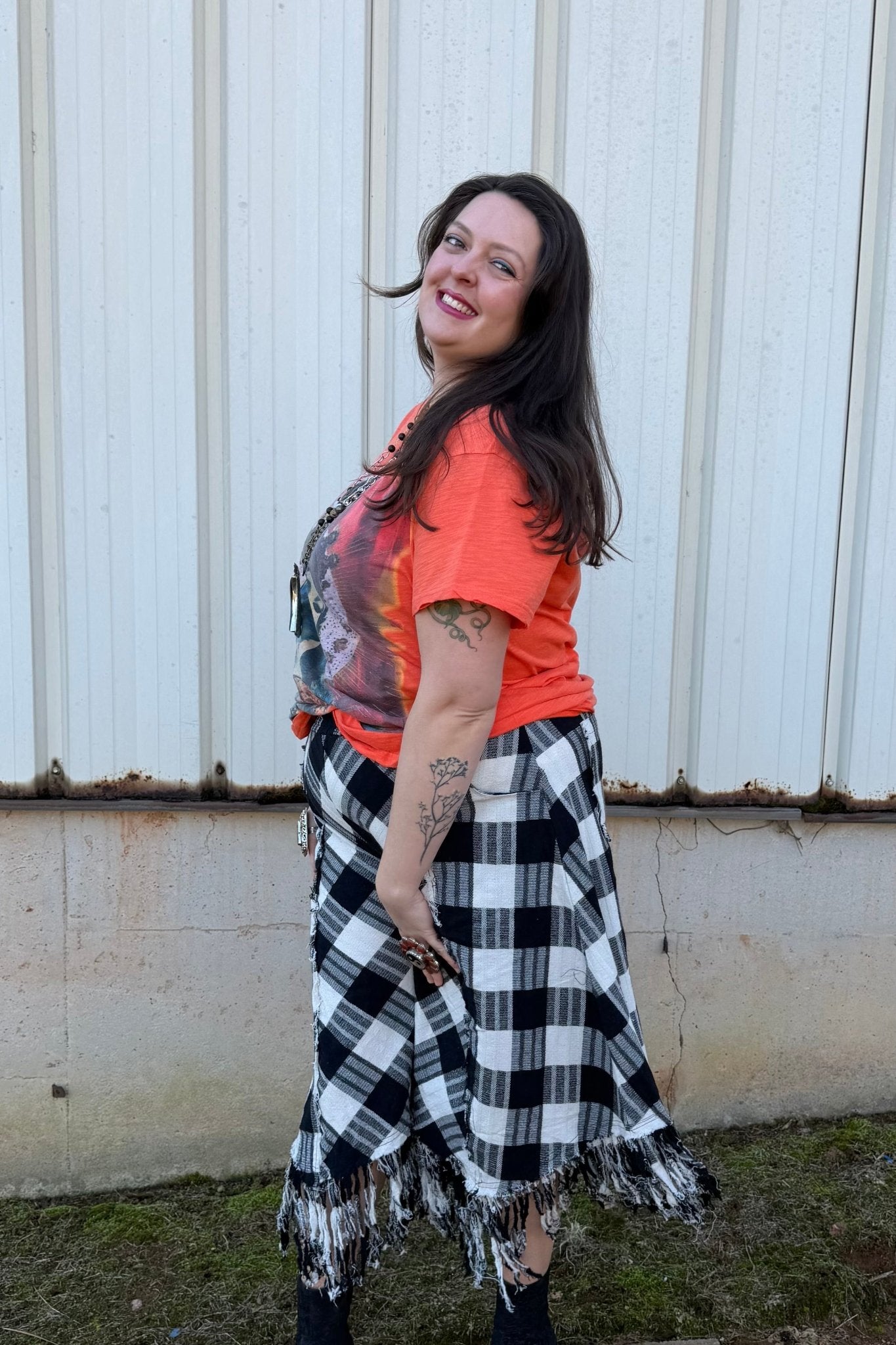 Plaid Culottes - ivyandlavyboutique Oli & Hali