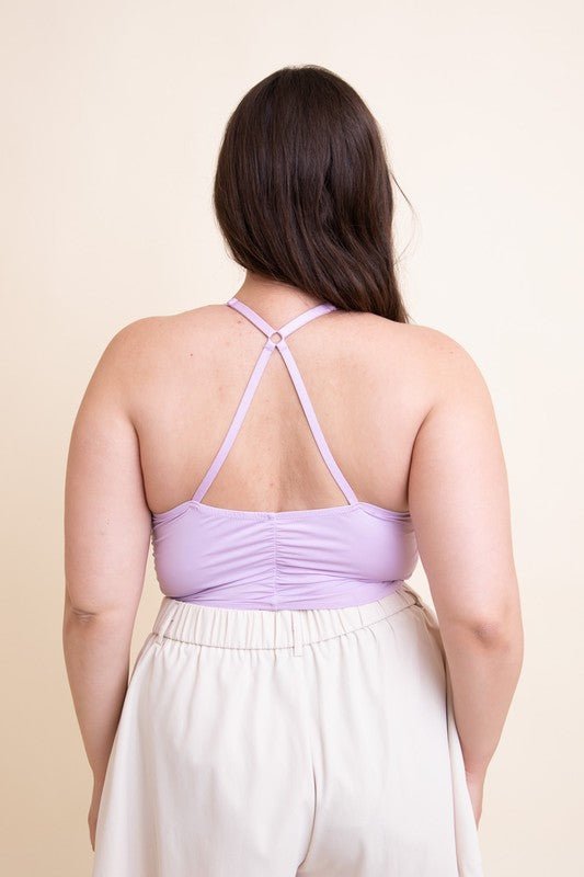 Plus Size Ruched Bralette - ivyandlavyboutique Leto Accessories