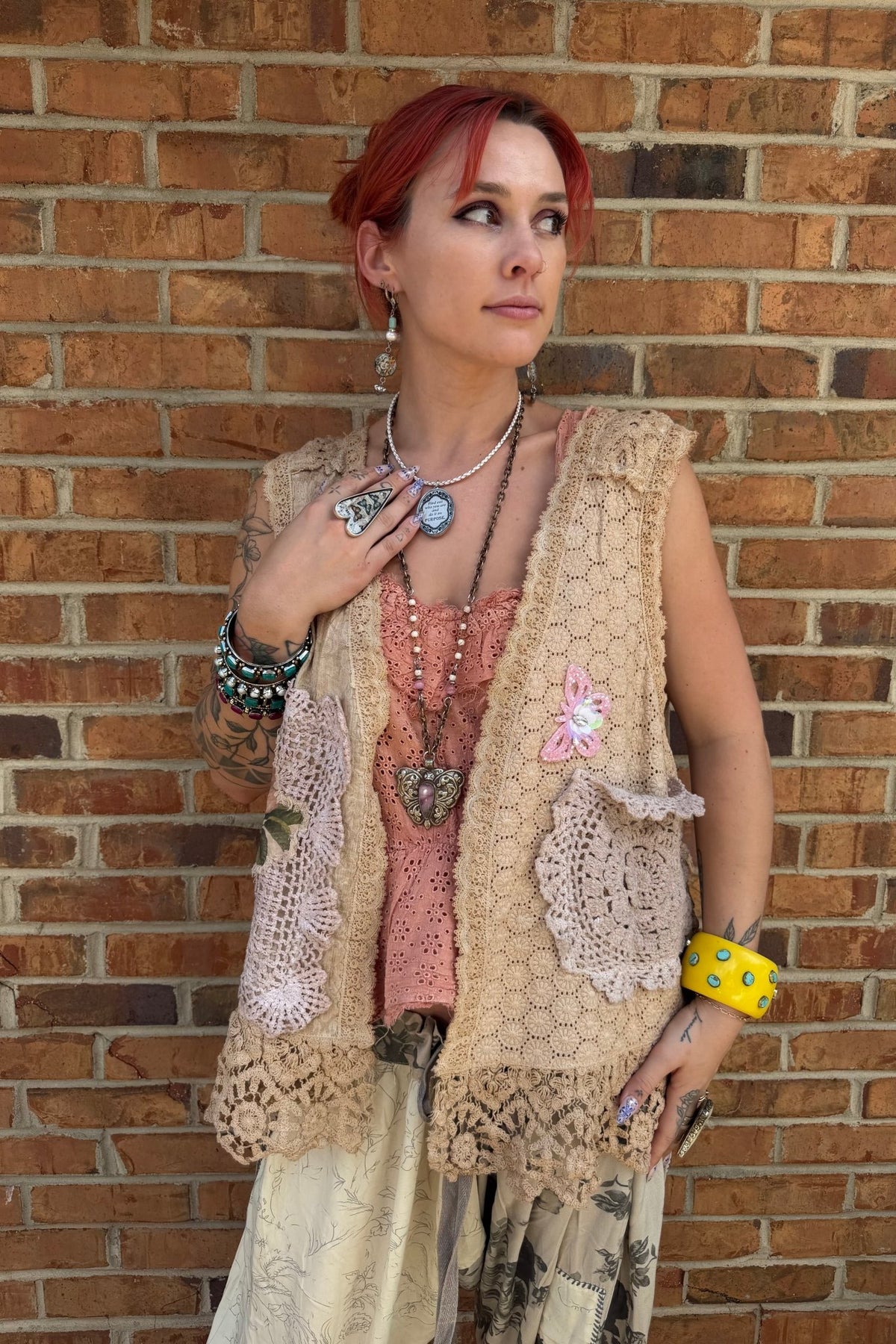 Pocket Full Of Posies Vest - ivyandlavyboutique A Rare Bird Shop