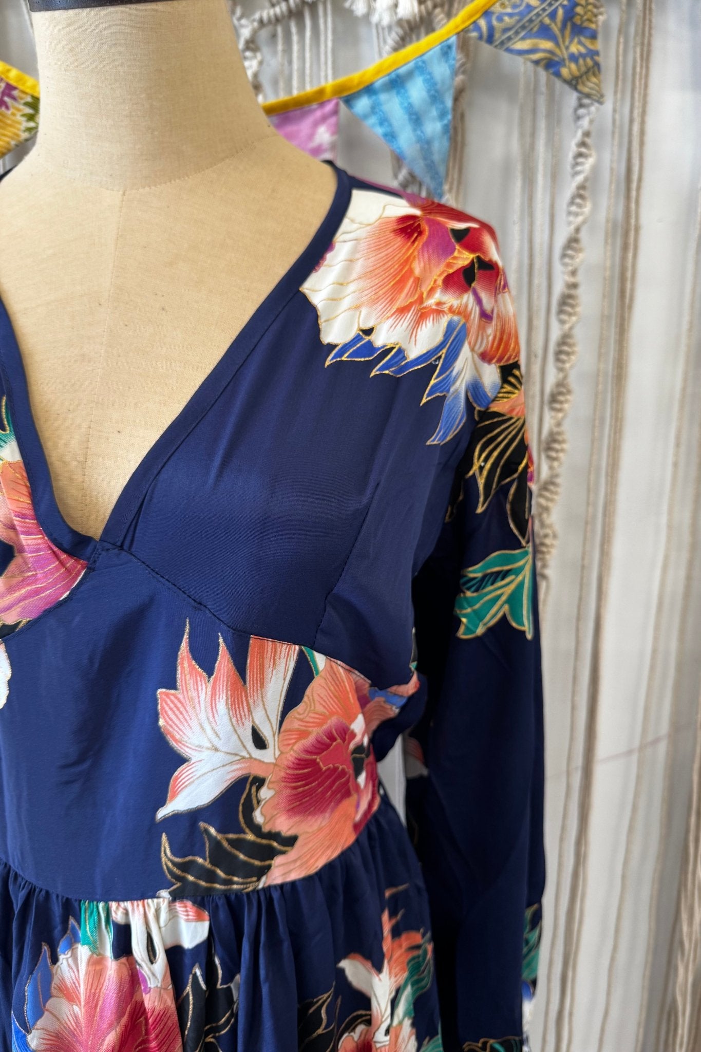 Poly Silk Button Back Dress Combo A - ivyandlavyboutique Karma Highway