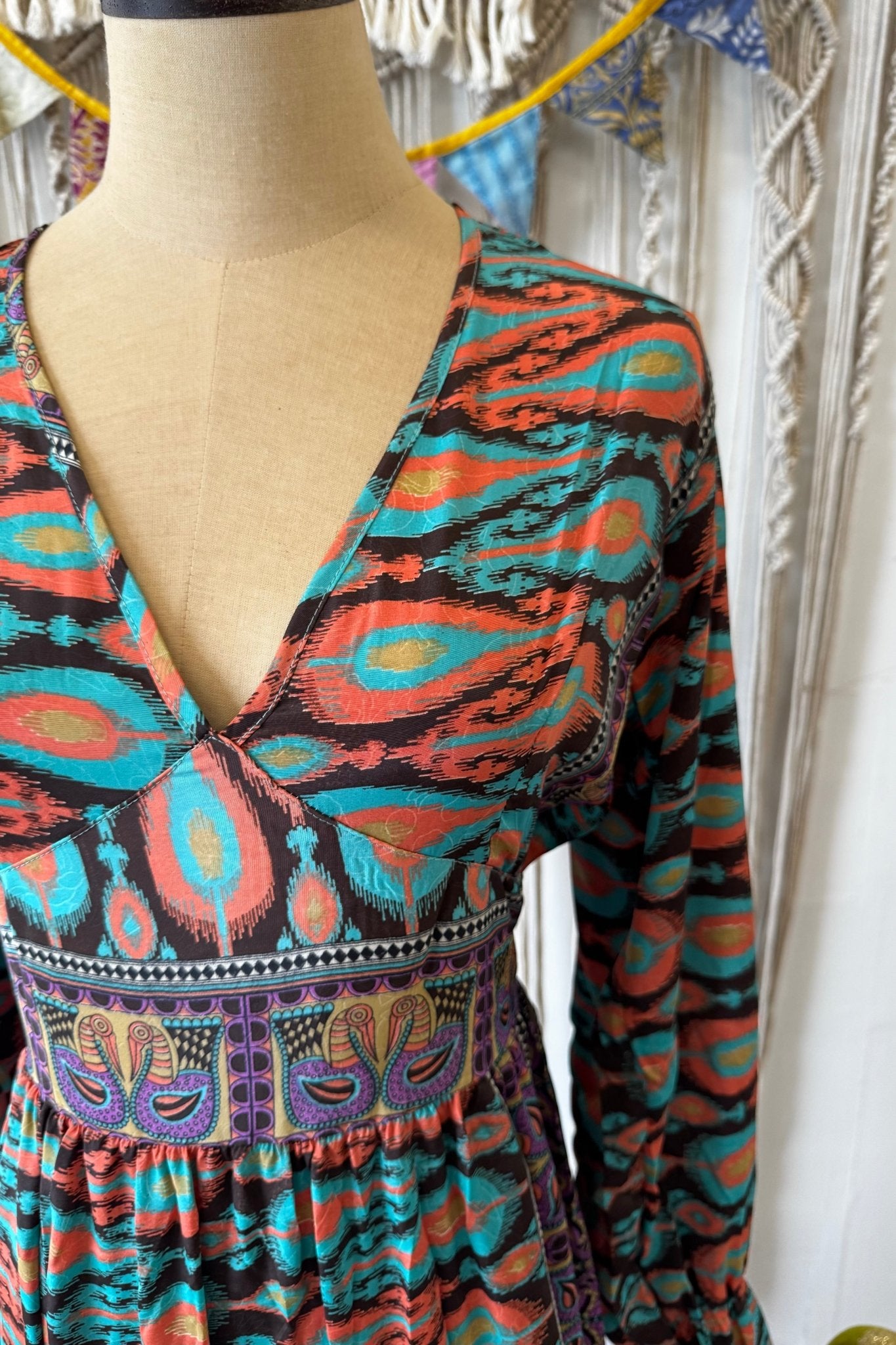 Poly Silk Button Back Dress Combo D - ivyandlavyboutique Karma Highway