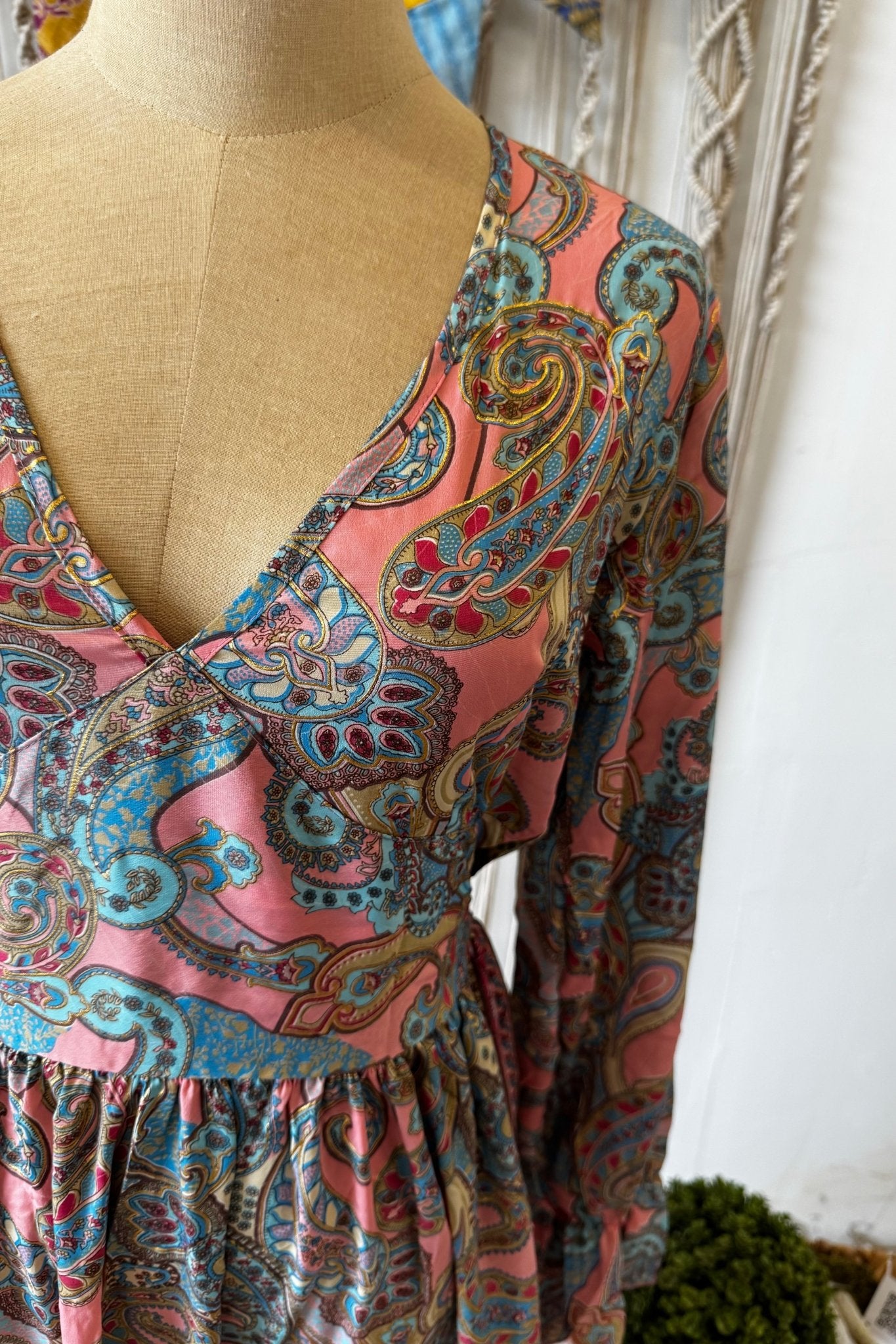 Poly Silk Button Back Dress Combo I - ivyandlavyboutique Karma Highway