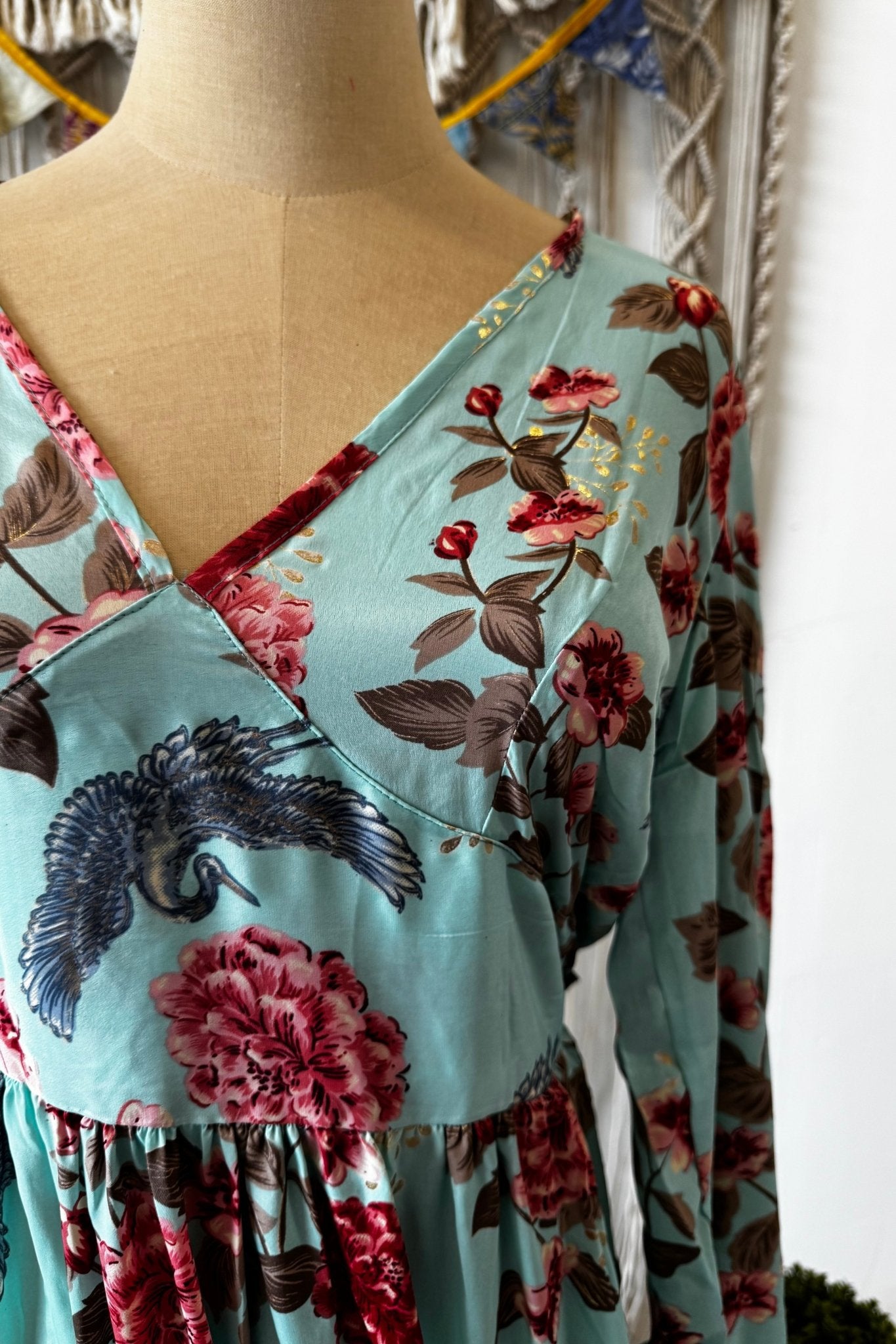 Poly Silk Button Back Dress Combo P - ivyandlavyboutique Karma Highway