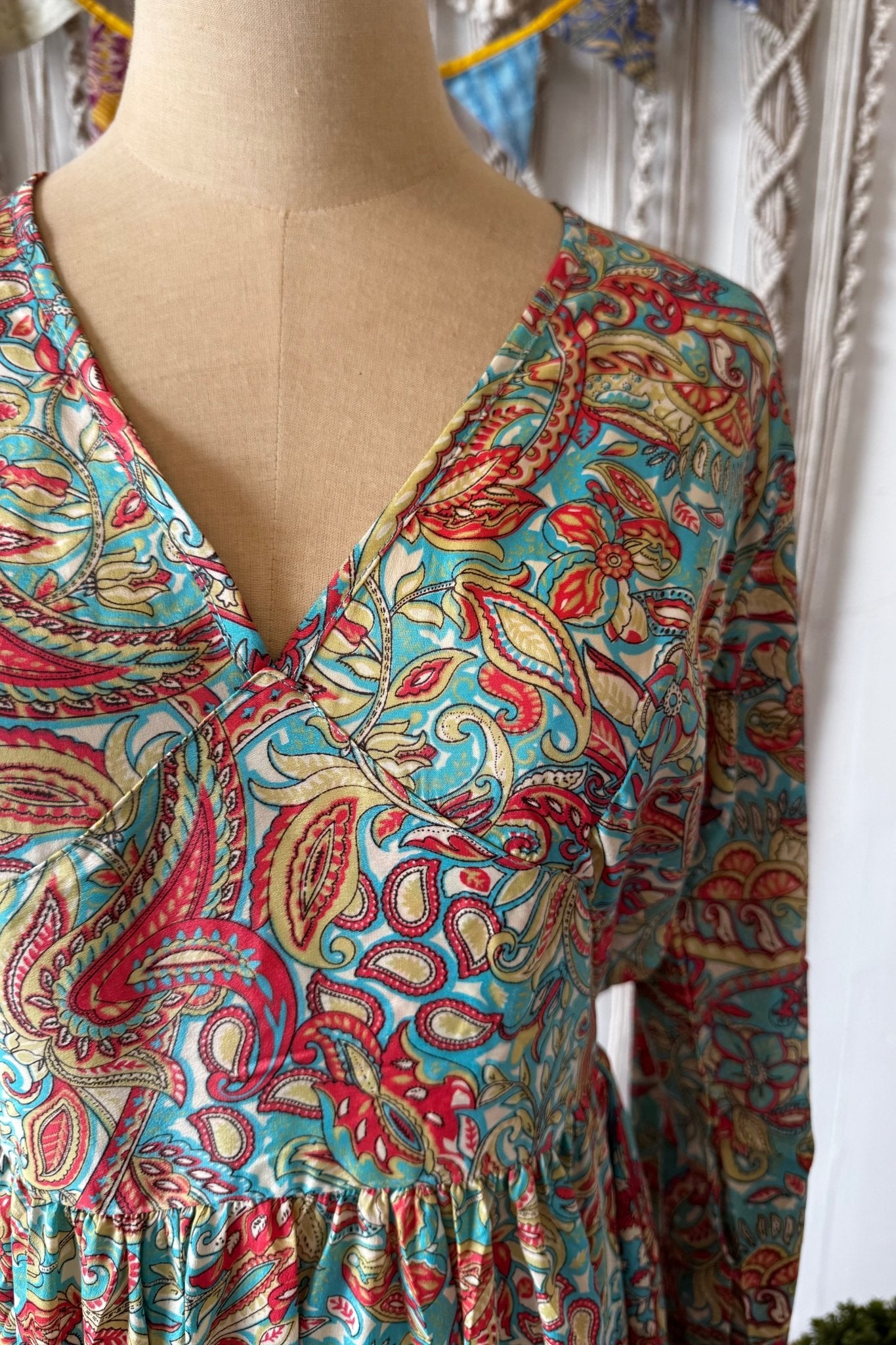 Poly Silk Button Back Dress Combo U - ivyandlavyboutique Karma Highway