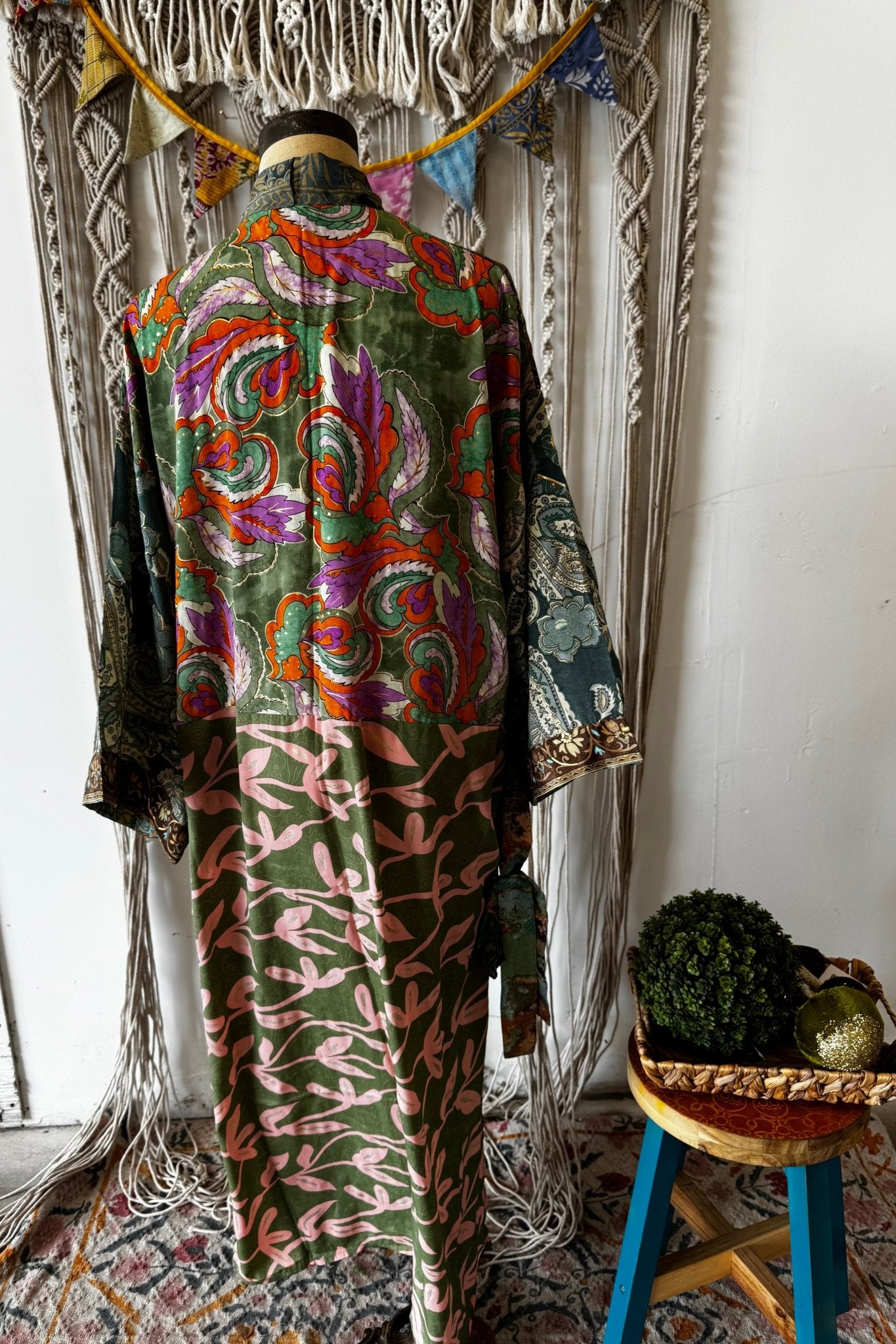Poly Silk Kimono Combo 2 - ivyandlavyboutique Karma Highway