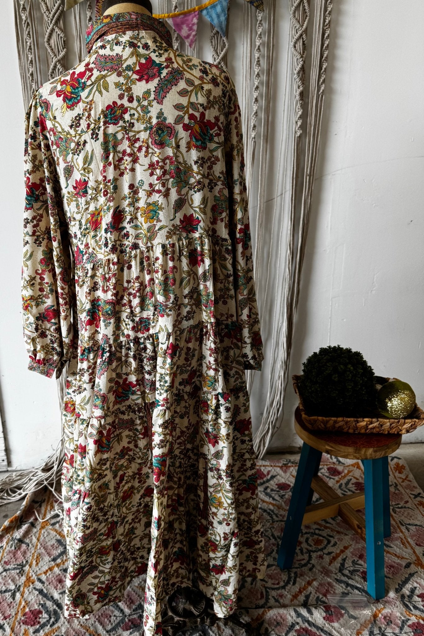 Poly Silk Long Sleeve Dress Combo A - ivyandlavyboutique Karma Highway