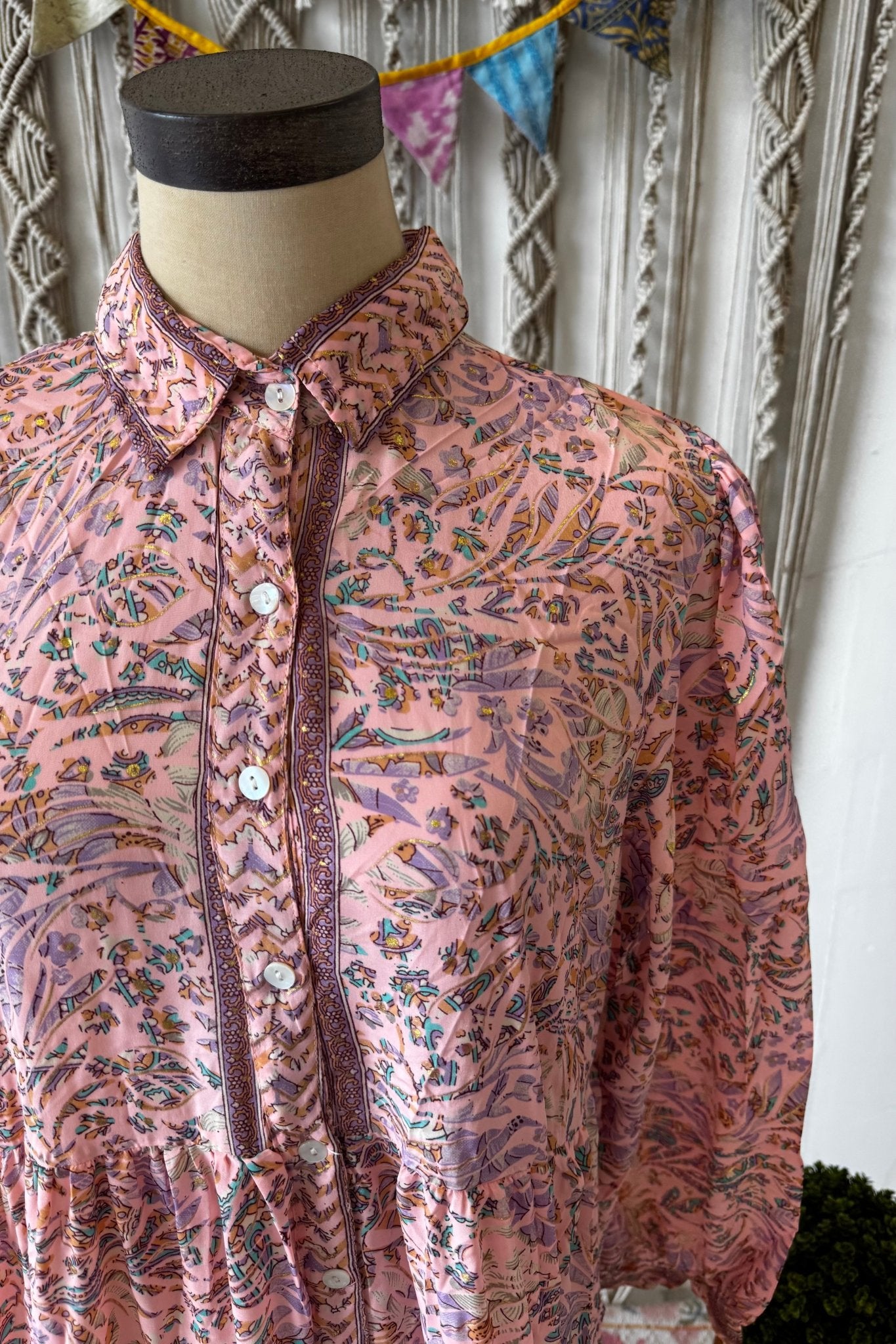 Poly Silk Long Sleeve Dress Combo I - ivyandlavyboutique Karma Highway
