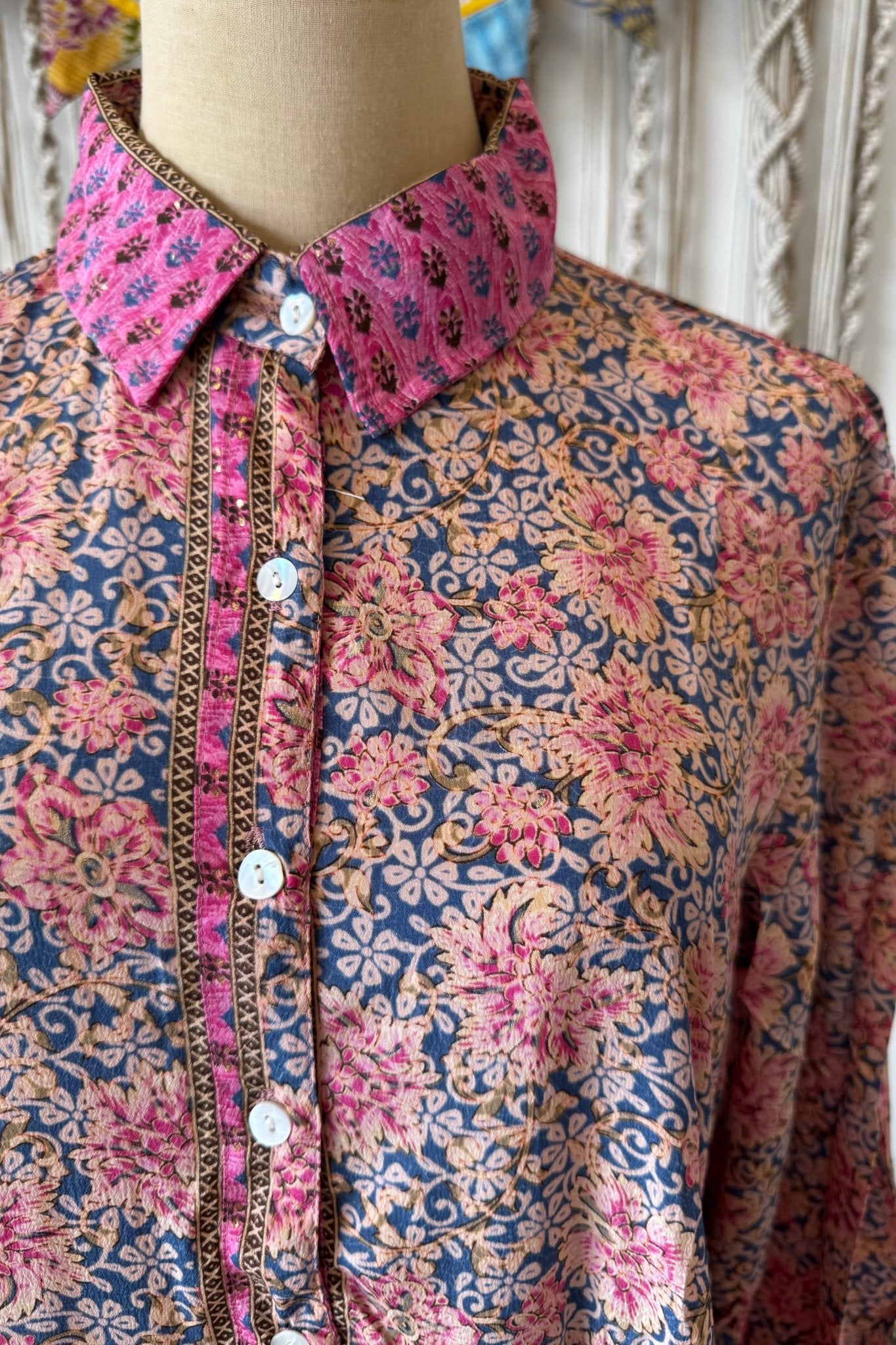 Poly Silk Long Sleeve Dress Combo J - ivyandlavyboutique Karma Highway