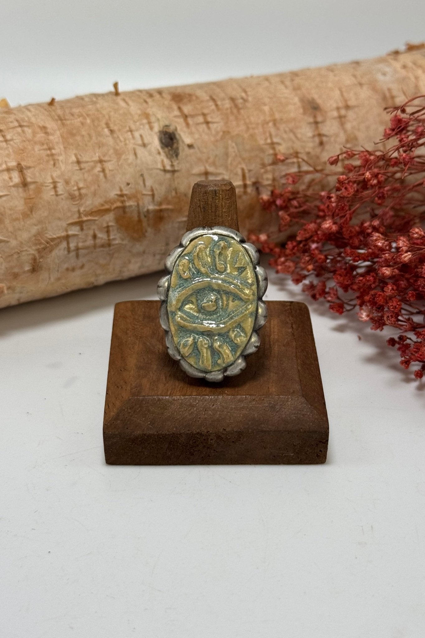 Pottery eye Ring - ivyandlavyboutique ivyandlavyboutique