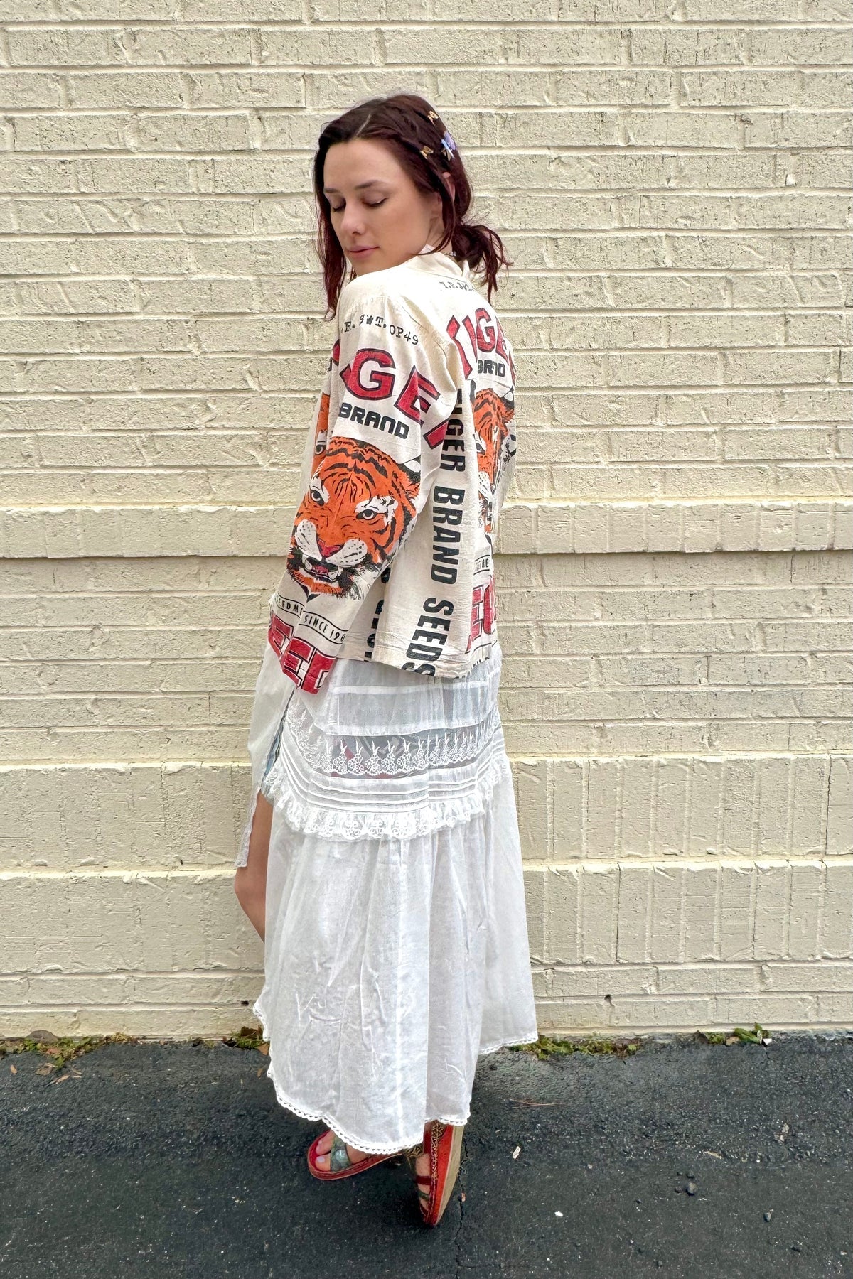 PRE ORDER Eye of The Tiger Printed Cropped Cardigan Summer Jacket - ivyandlavyboutique Kathmandu Imports