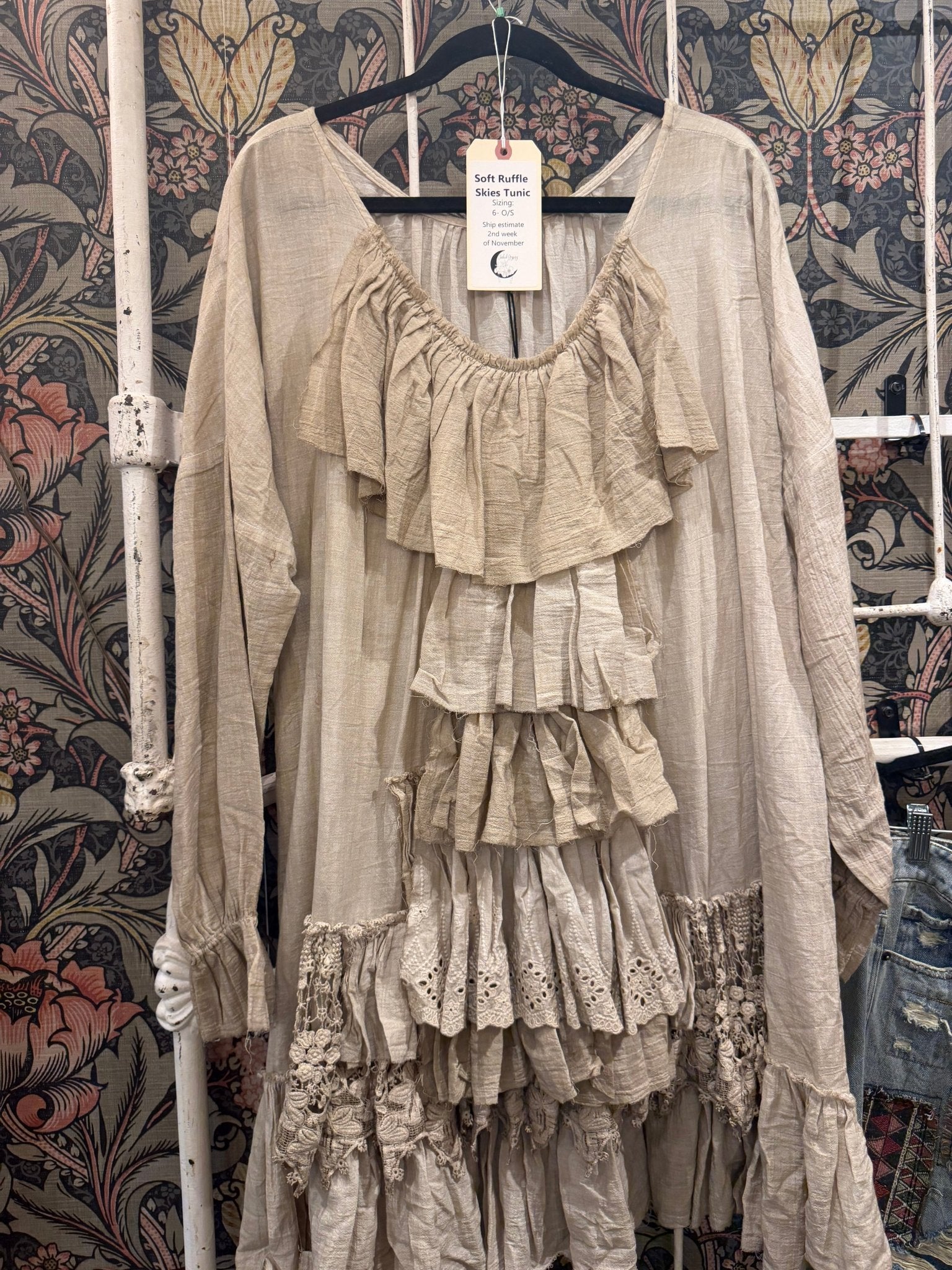 PRE ORDER Soft Ruffle Skies Tunic - ivyandlavyboutique Jaded Gypsy