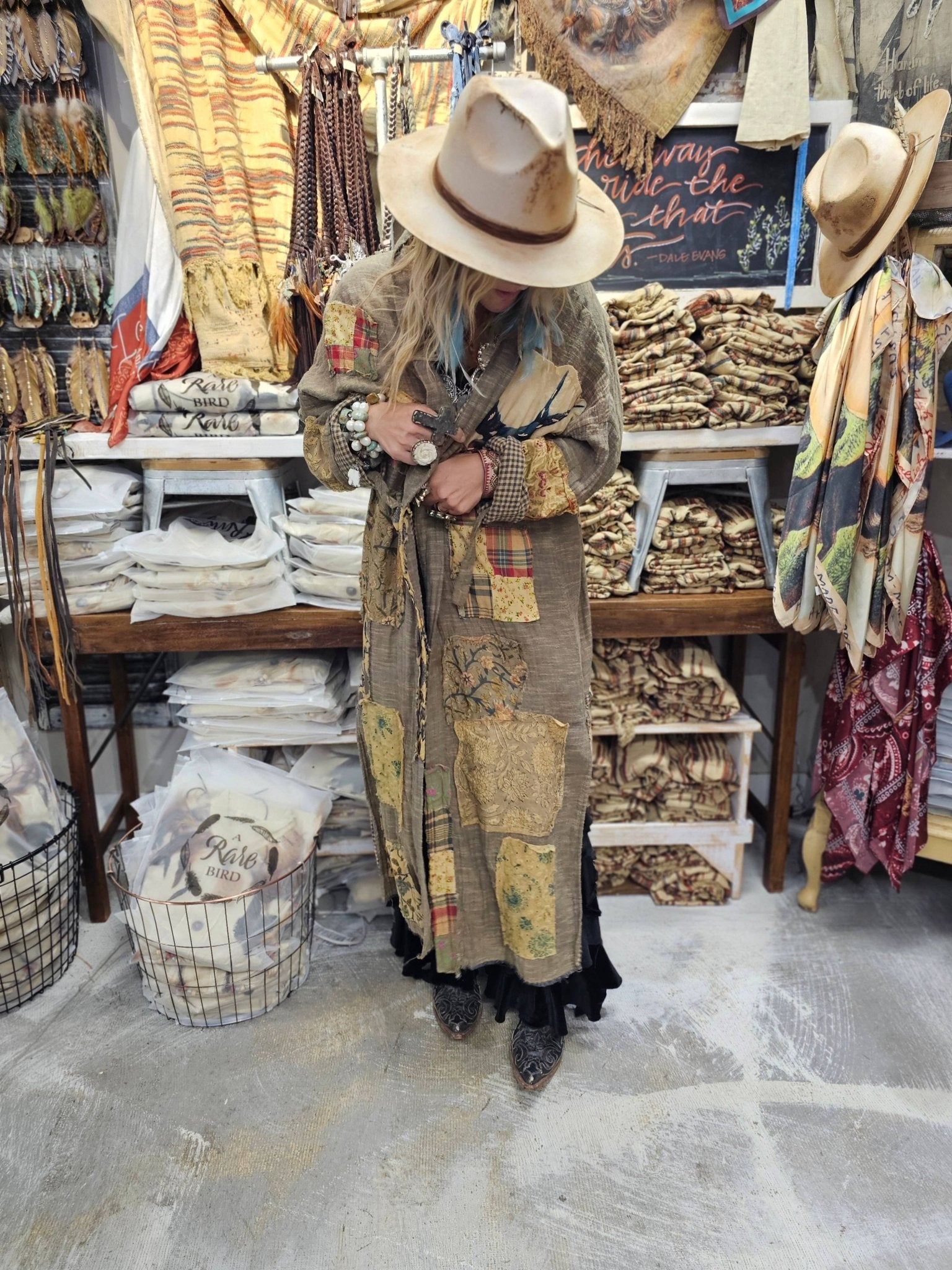 PREORDER - Fly Away Patch Duster - ivyandlavyboutique A Rare Bird Shop