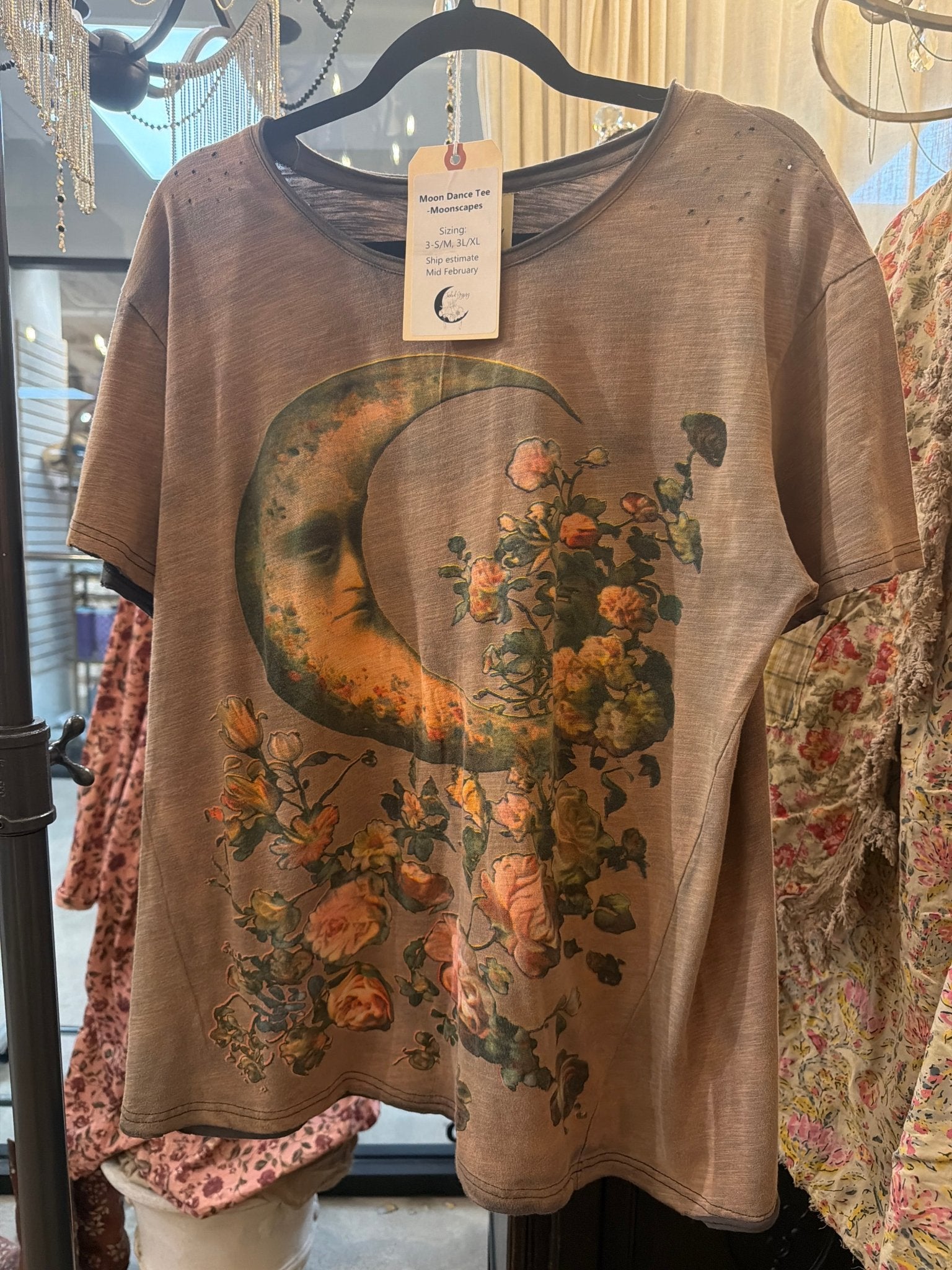 PREORDER Moon Dance Tee in Moonscapes - ivyandlavyboutique ivyandlavyboutique