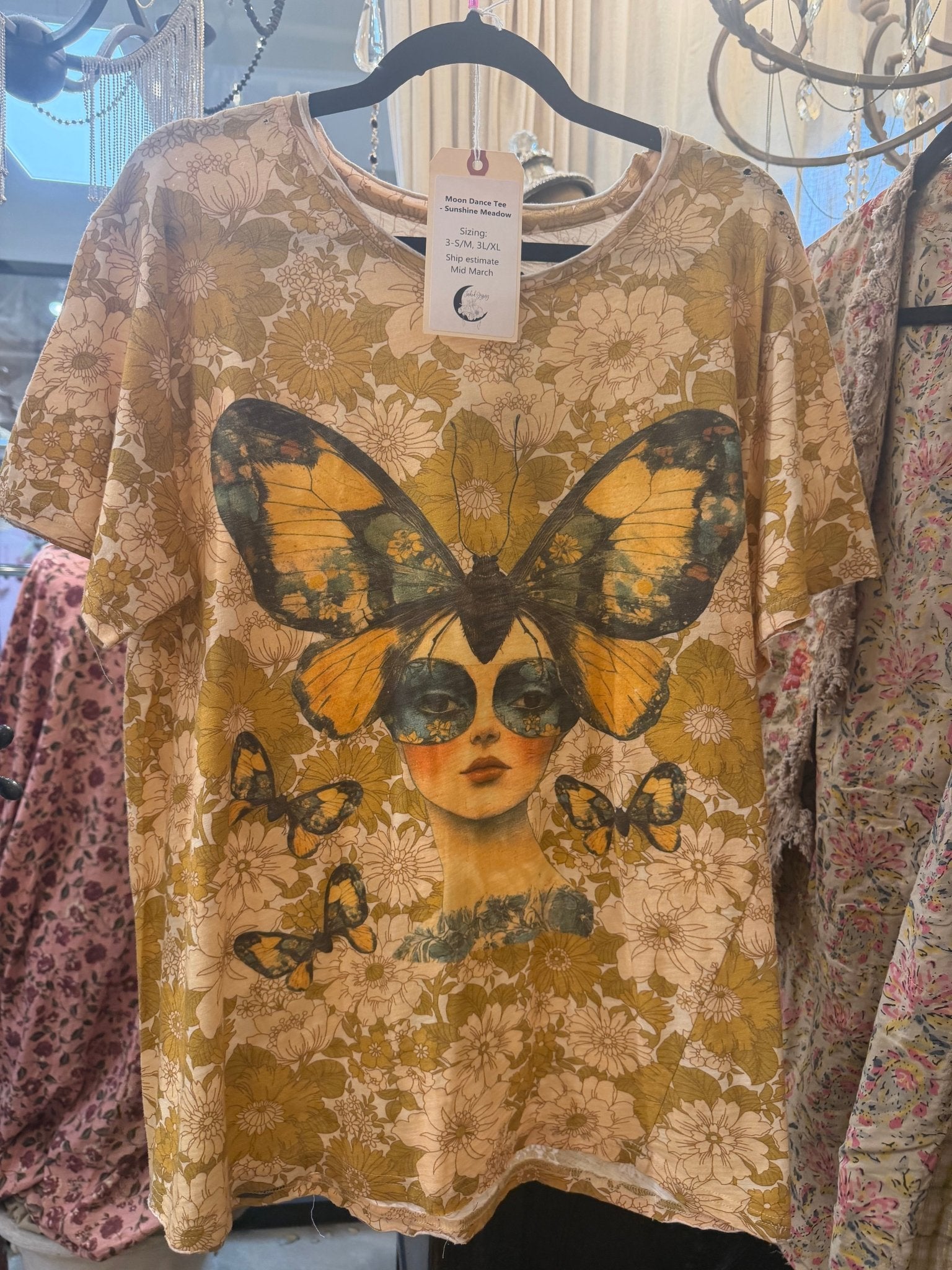 PREORDER Moon Dance Tee in Sunshine Meadow - ivyandlavyboutique ivyandlavyboutique