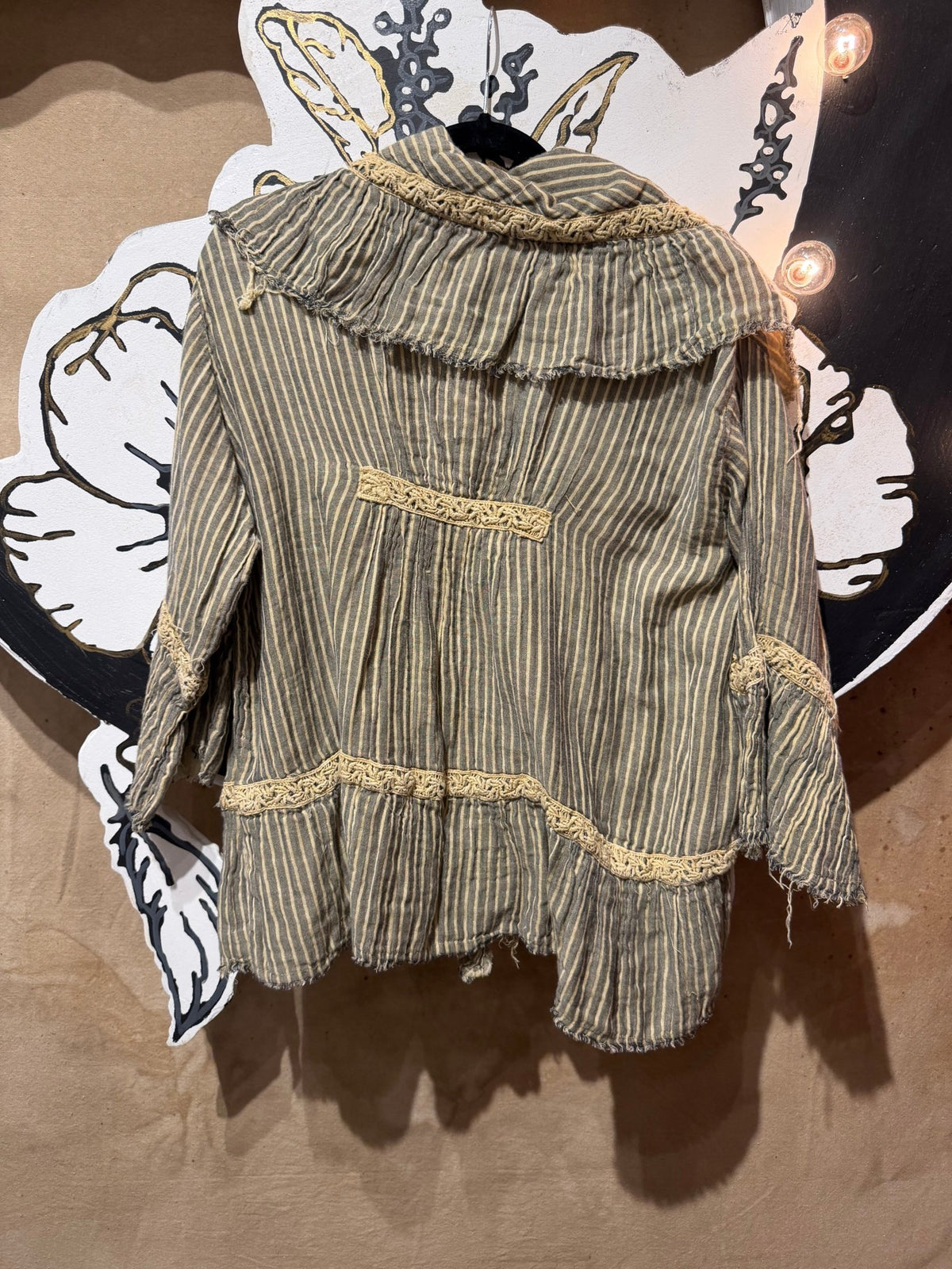 Preorder November - Tattered Keepsake Top in Stripe - Boho Wanderlust Boutique ivyandlavyboutique