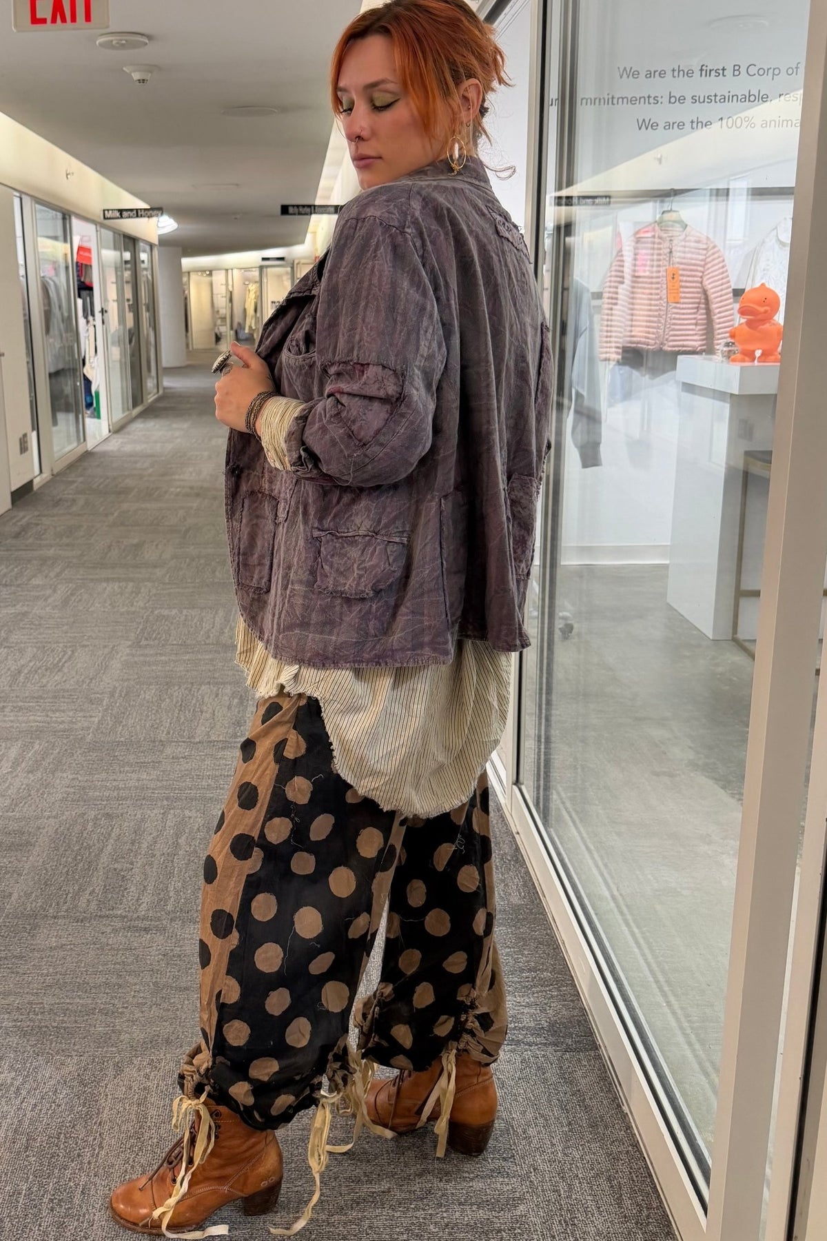 Preorder Ships End Of October Rose Garden Views Jacket in Plum - Boho Wanderlust Boutique Jaded Gypsy