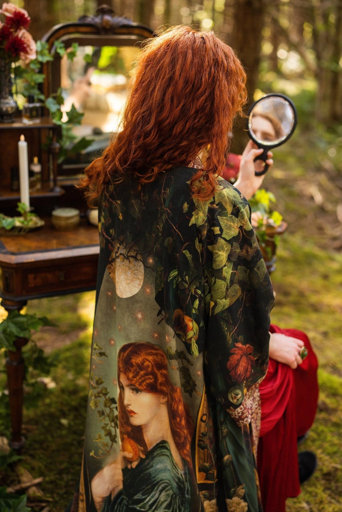 Preorder Ships In November Solstice Opera Duster Kimono Robe ft. Persephone, Moon & Owl - Boho Wanderlust Boutique Market of Stars (USA)