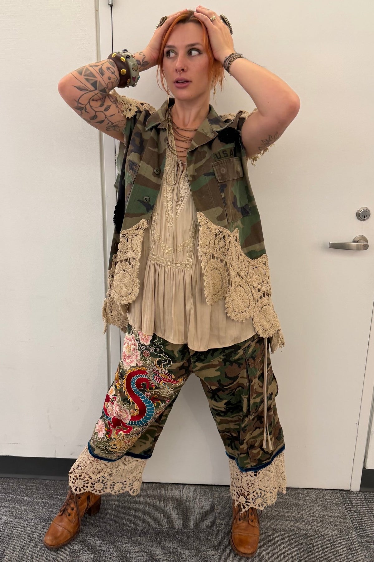 Preorder Ships In October Hidden Meadows Vest-Camo - Boho Wanderlust Boutique Jaded Gypsy
