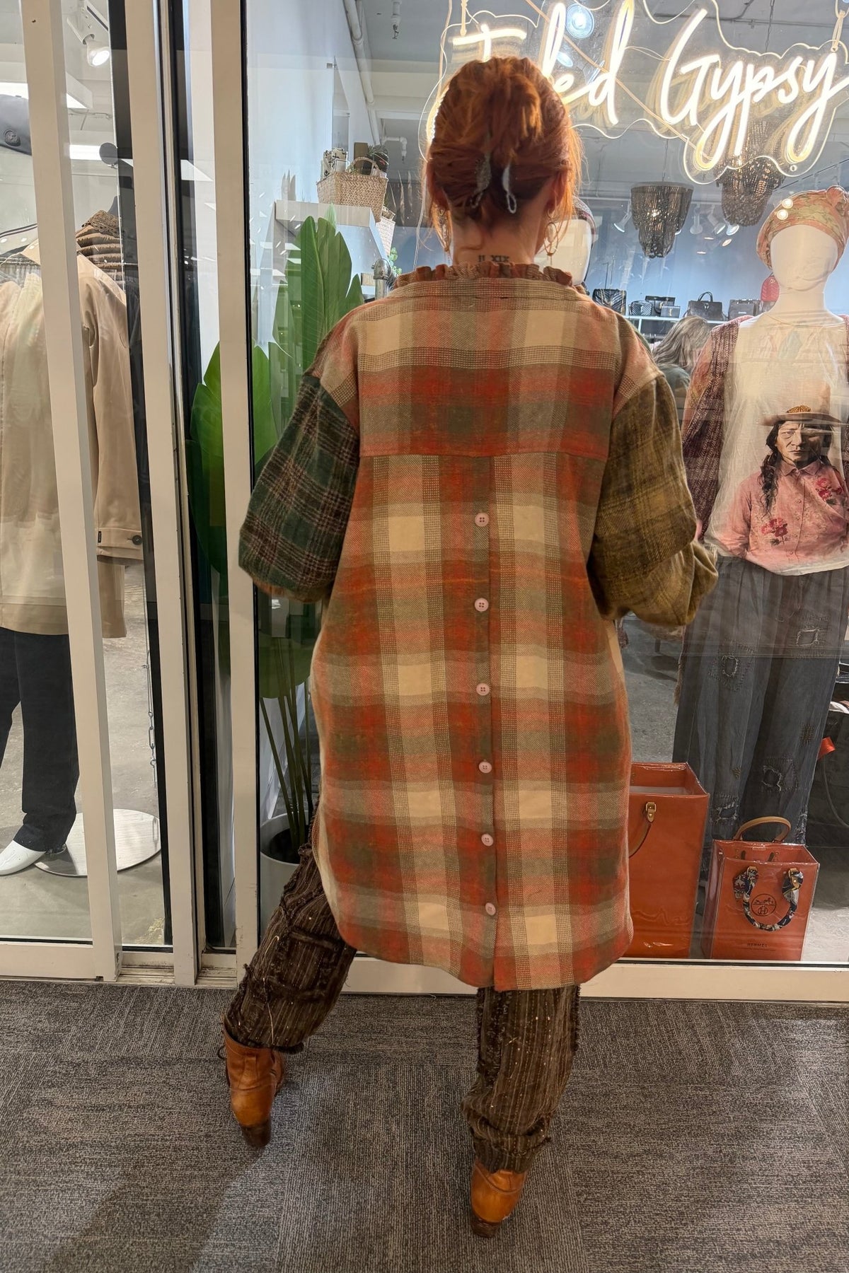 Preorder Ships Out in December Keepsake Jacket-Moss Plaid - Boho Wanderlust Boutique Jaded Gypsy