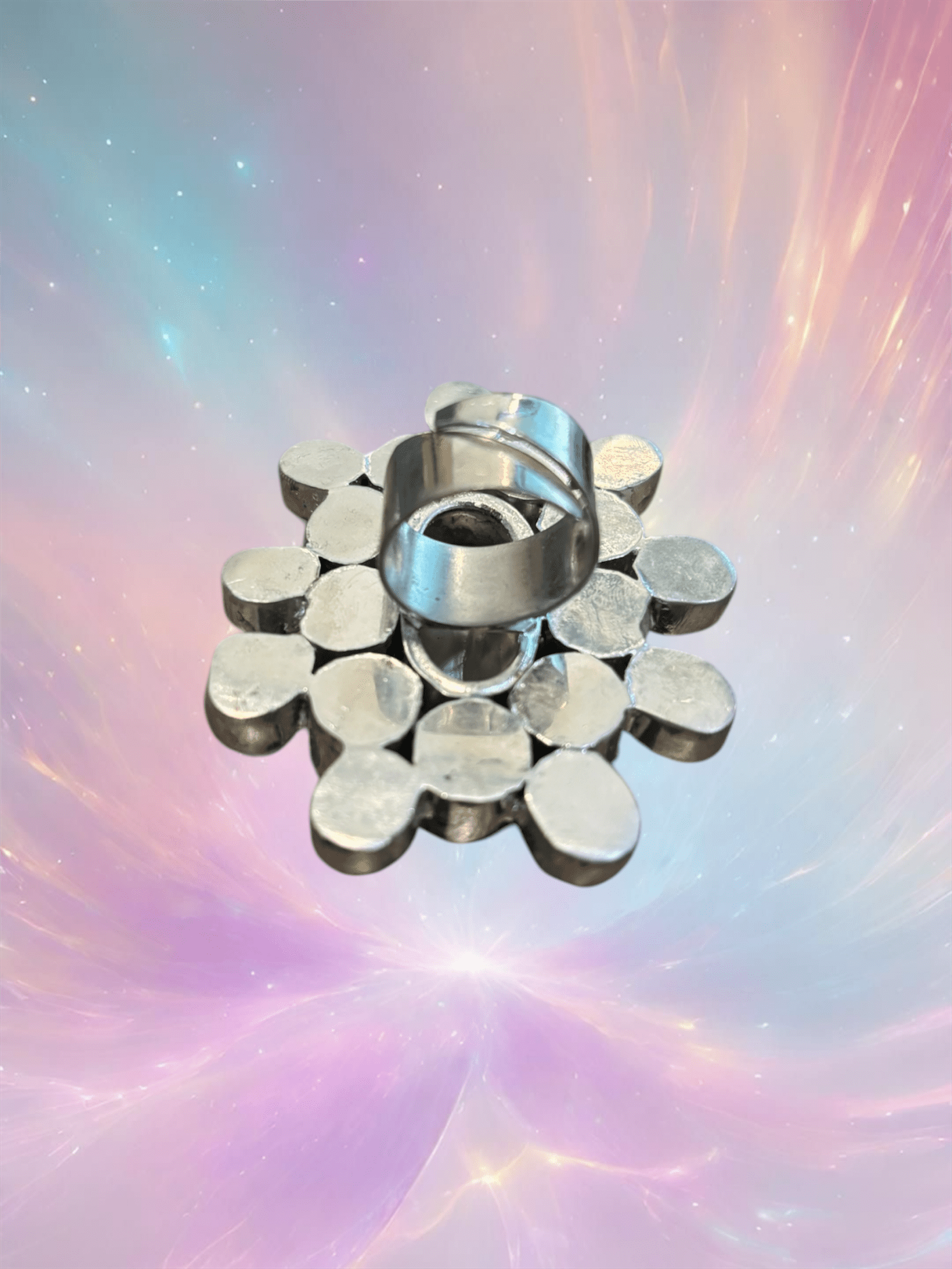 Preorder - Silver Baroque Pearl Adjustable Ring - ivyandlavyboutique A Rare Bird Shop