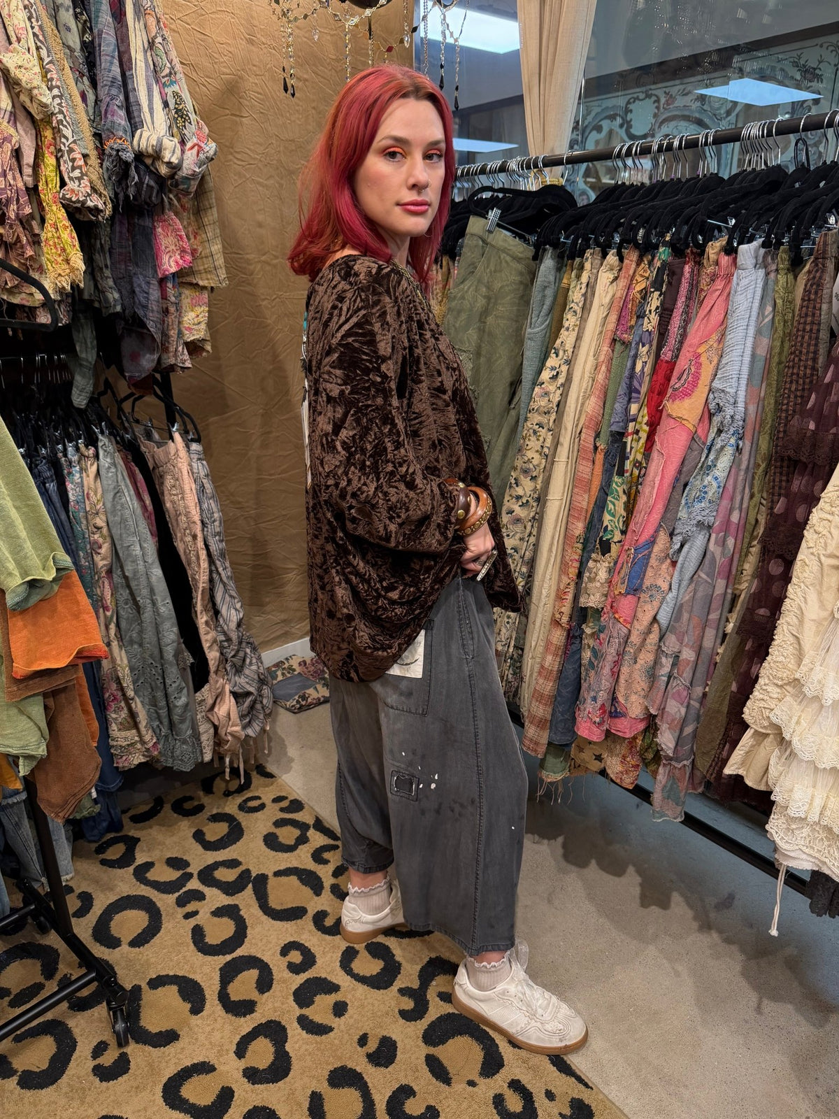 Presale Ships In November Be Free Top Crushed Velvet - Boho Wanderlust Boutique Jaded Gypsy