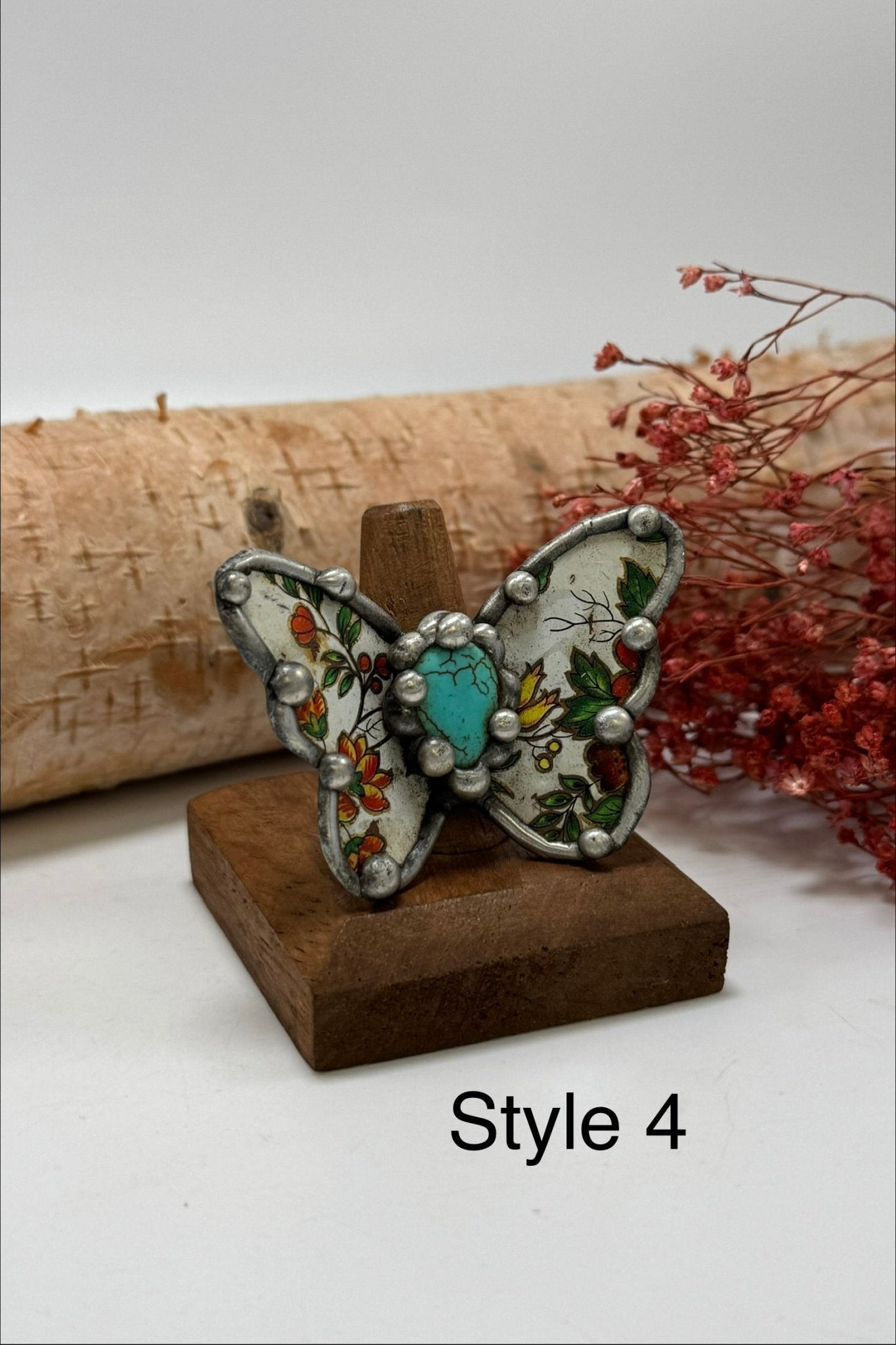 Pretty Butterfly Recycled Ring - ivyandlavyboutique ivyandlavyboutique