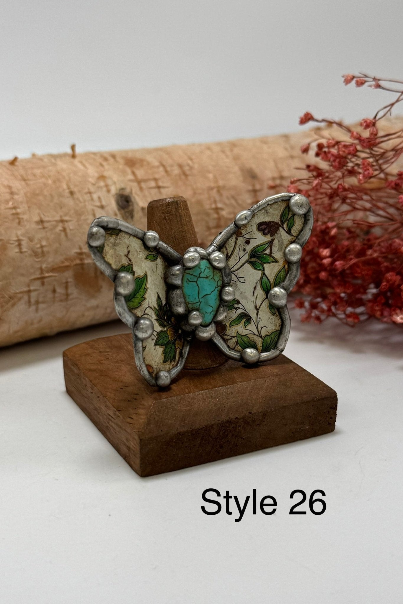 Pretty Butterfly Recycled Ring - ivyandlavyboutique ivyandlavyboutique