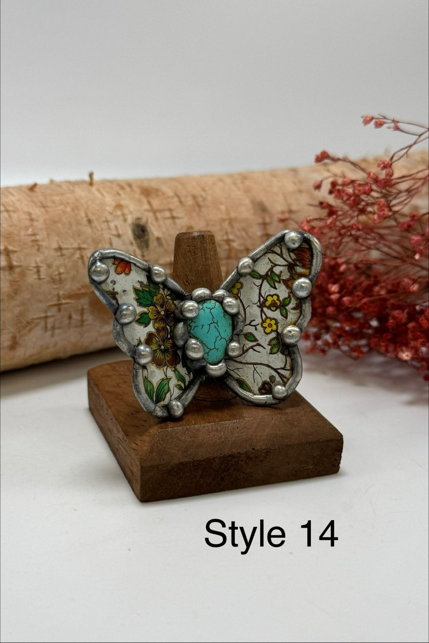 Pretty Butterfly Recycled Ring - ivyandlavyboutique ivyandlavyboutique